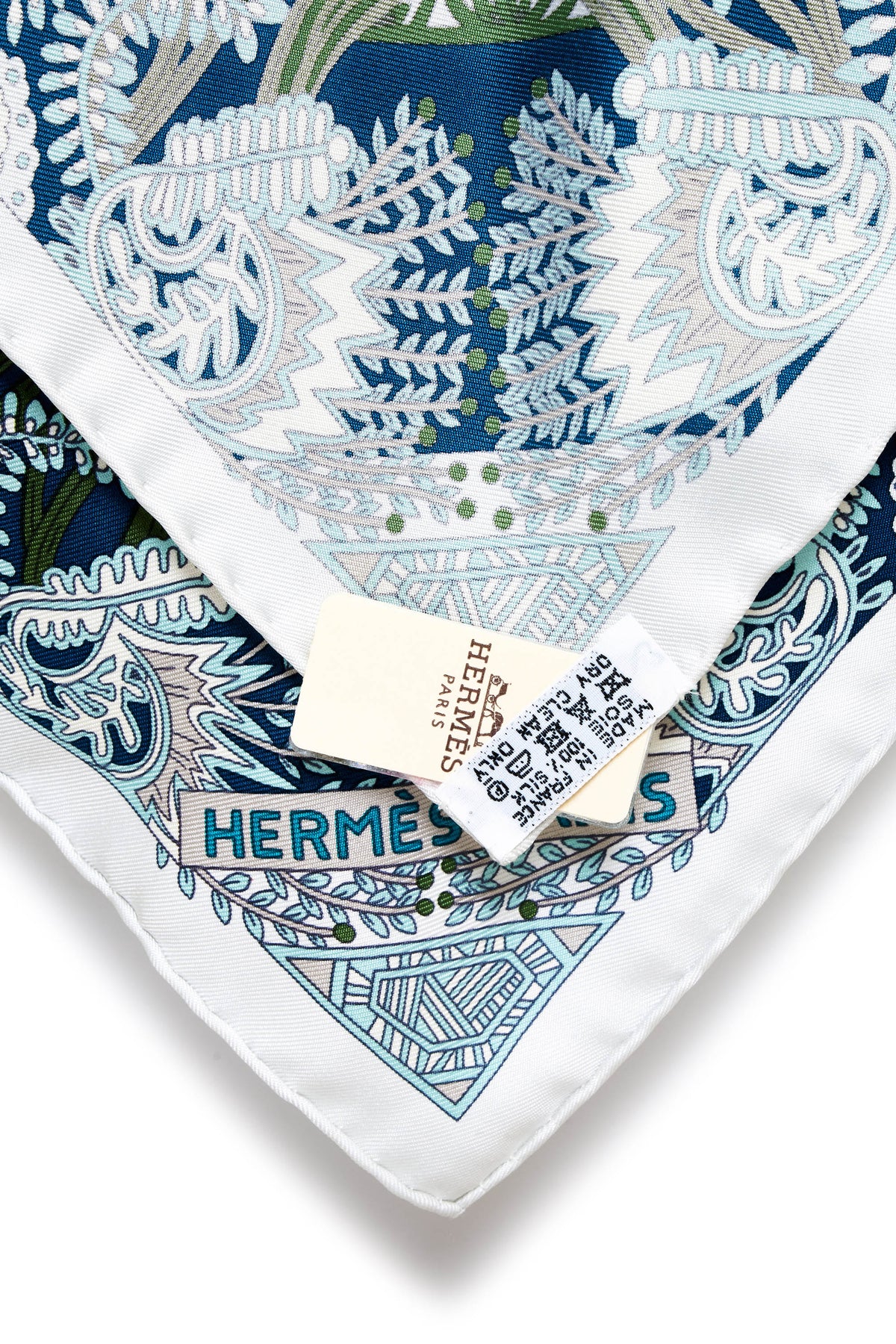 Hermes &quot;Maitres de la Foret&quot; Light Blue Silk Scarf 90cm