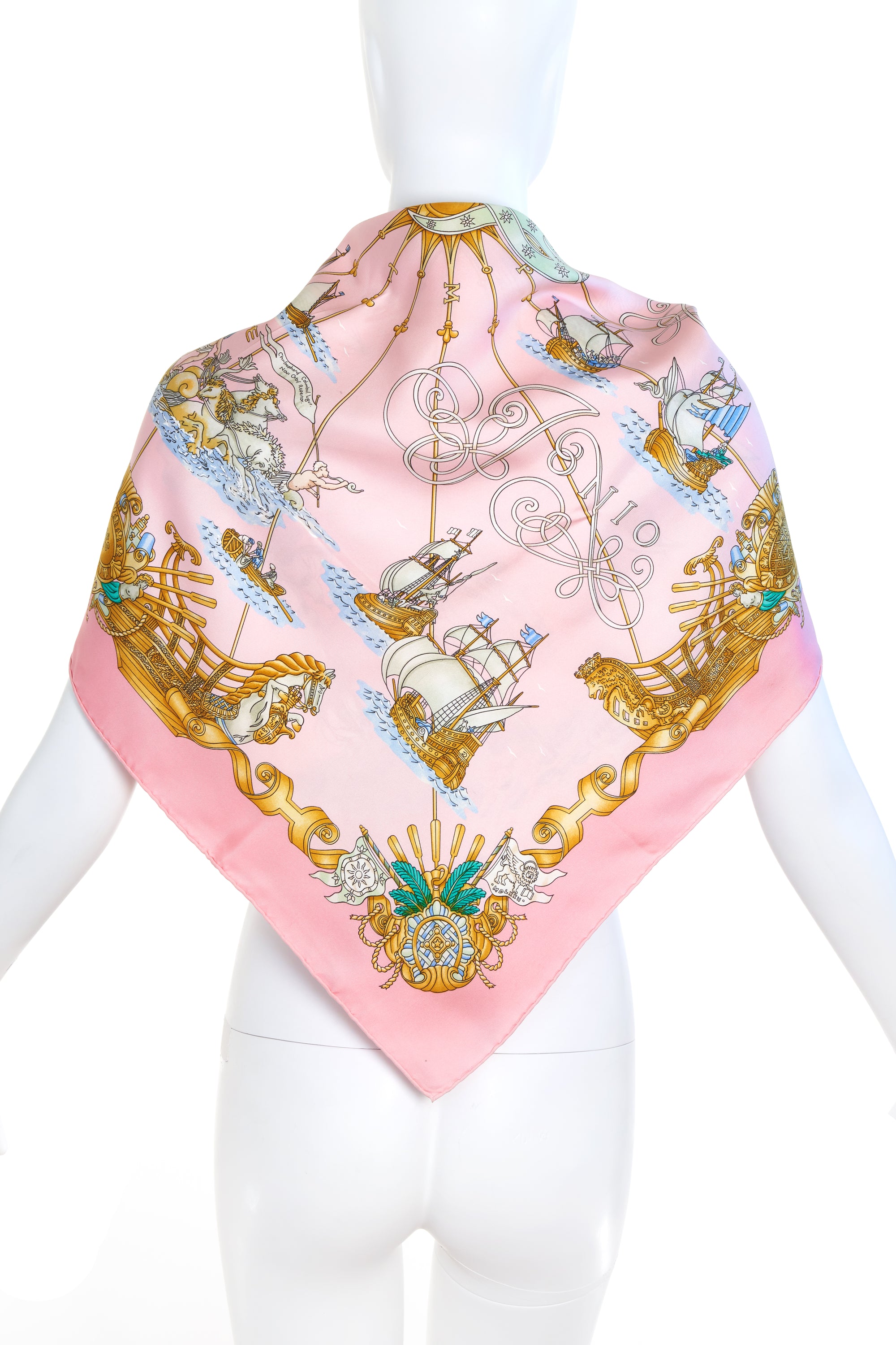 Hermes Silk Scarf "Voiles De Lumiere" 90cm