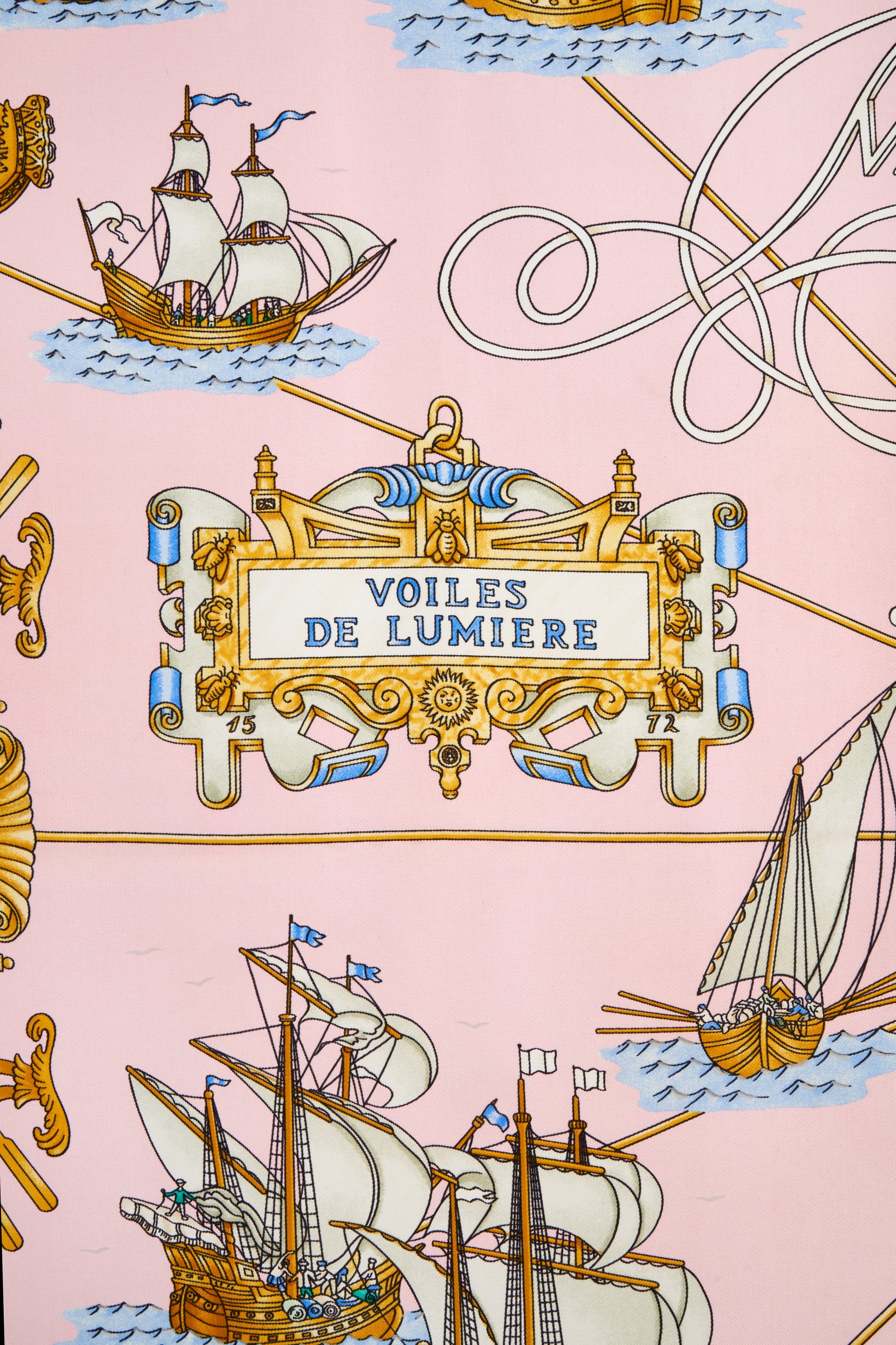 Hermes Silk Scarf "Voiles De Lumiere" 90cm