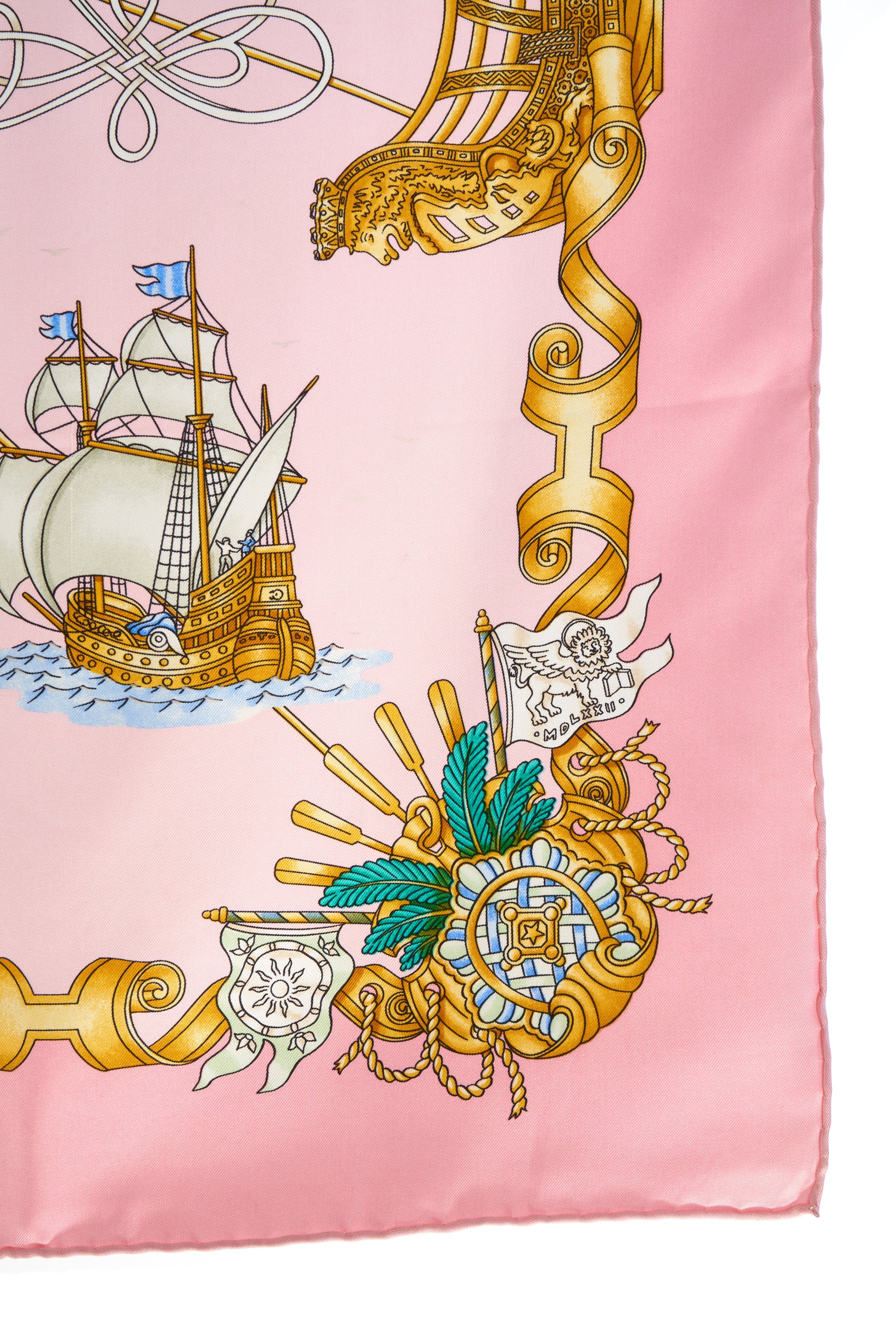 Hermes Silk Scarf "Voiles De Lumiere" 90cm