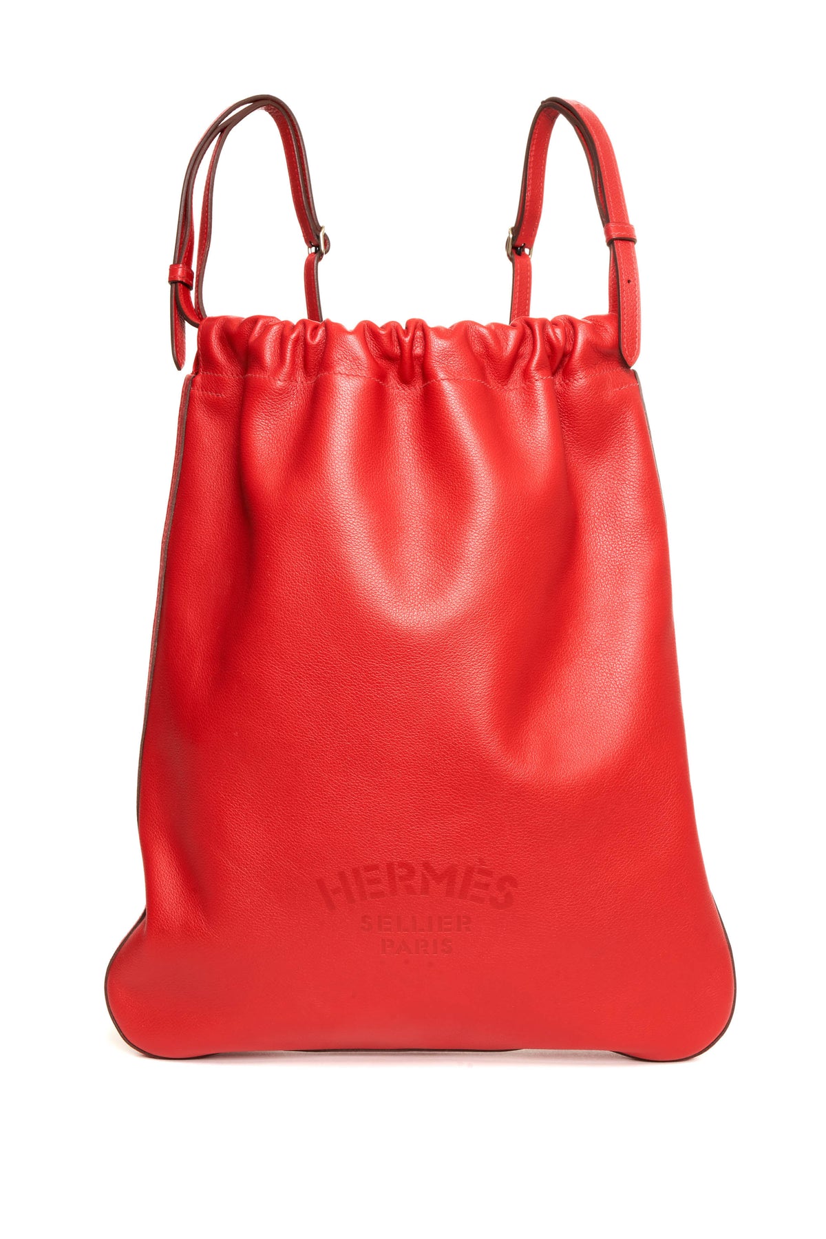 Hermes Rouge de Coeur Sellier Backpack 2019