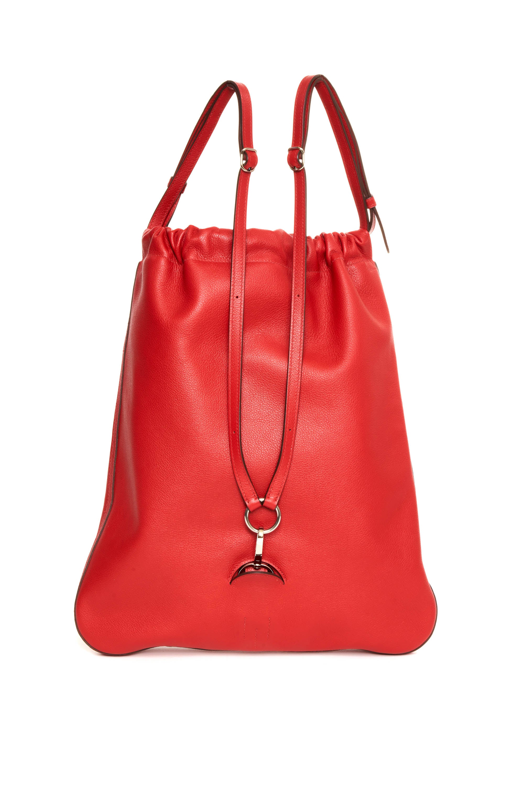 Hermes Rouge de Coeur Sellier Backpack 2019