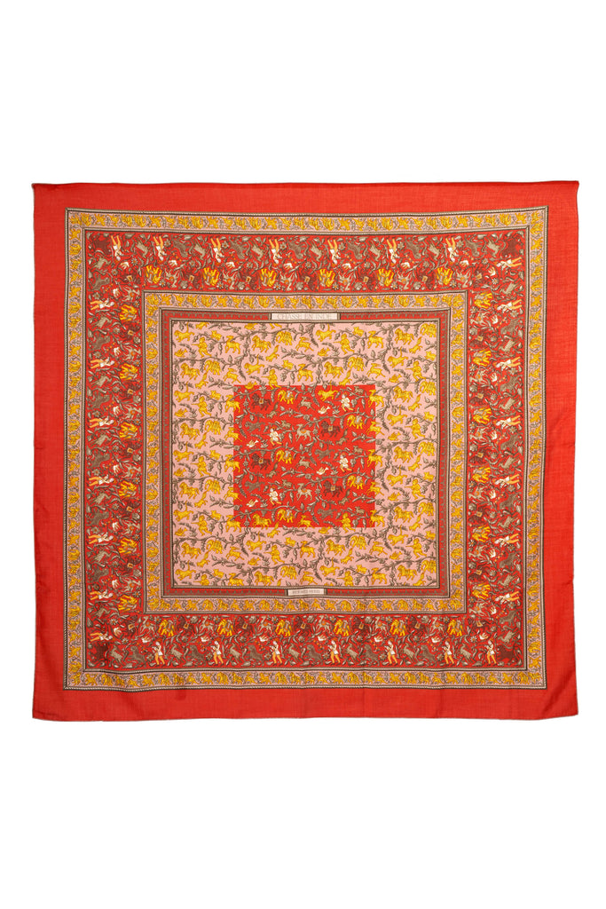 HermesSalmonchasseenindeShawl_