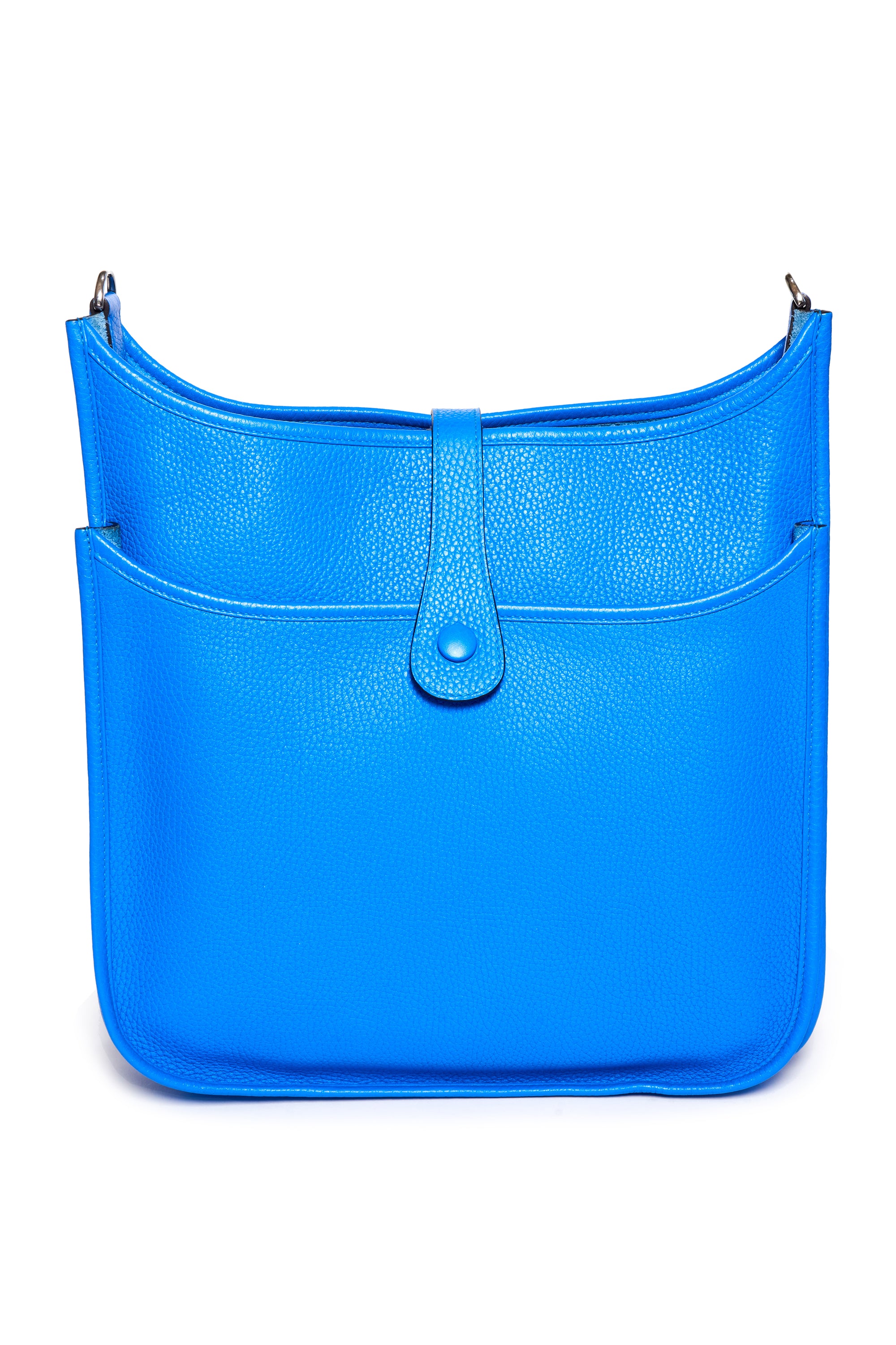 Hermes Hydra Blue Clemence Evelyne III Purse 33