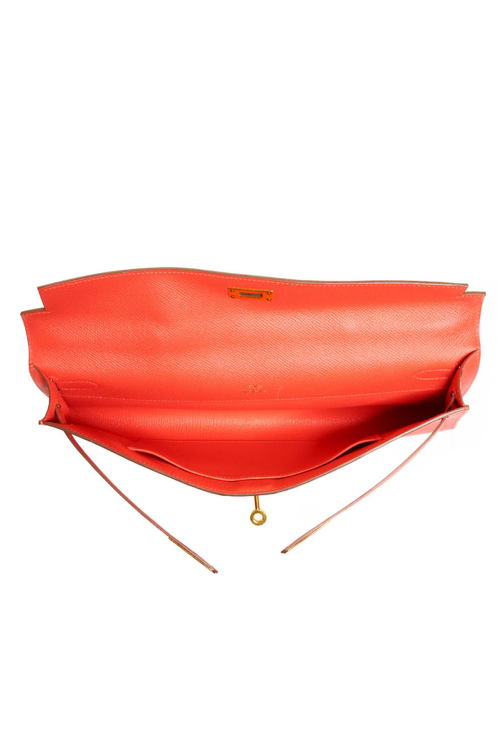 Hermes Kelly Cut Epsom Rose Jaipur Clutch 2015
