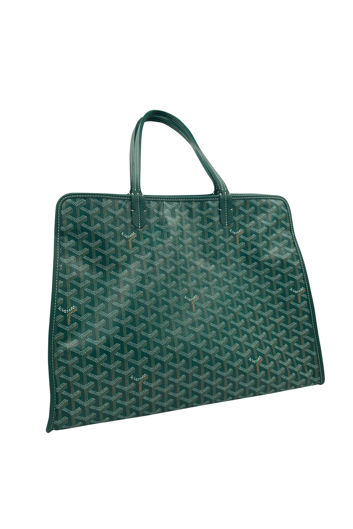 Goyard Vert Green Goyardine Sac Hardy Tote With Pouch 2021