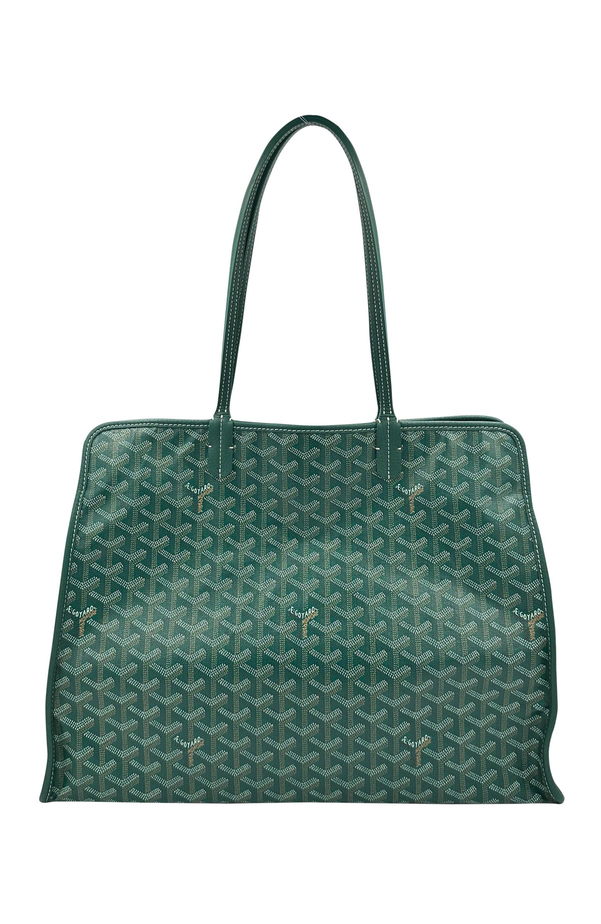Goyard Vert Green Goyardine Sac Hardy Tote With Pouch 2021
