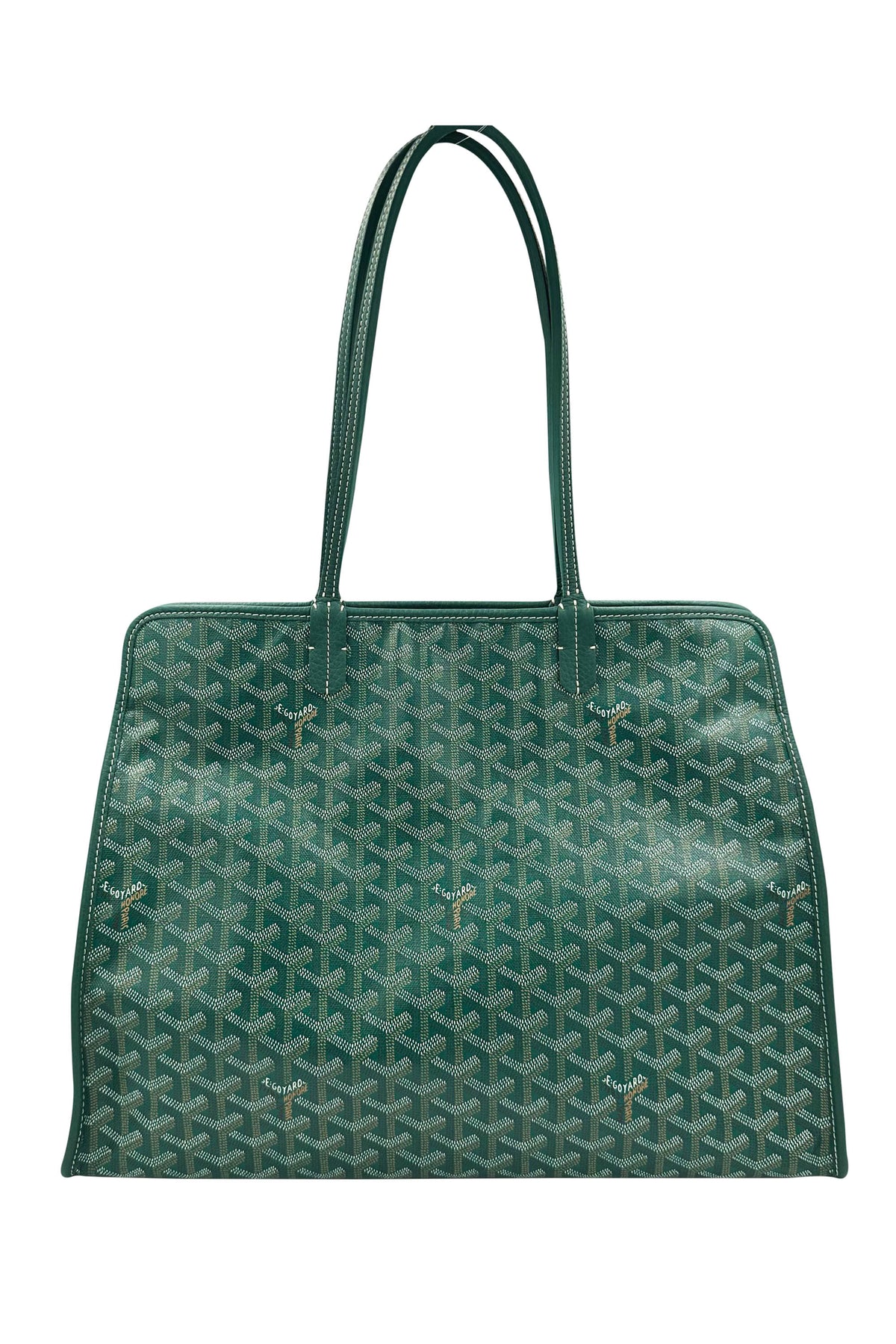 Goyard Vert Green Goyardine Sac Hardy Tote With Pouch 2021
