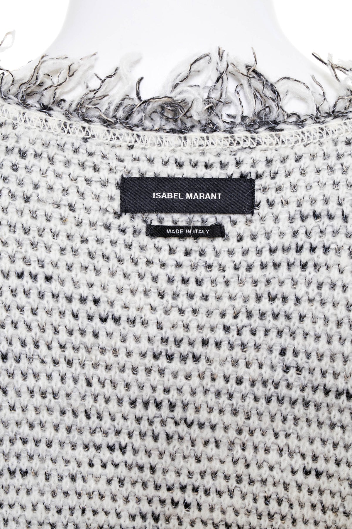 Isabel Marant Grey and Cream Black Sweater