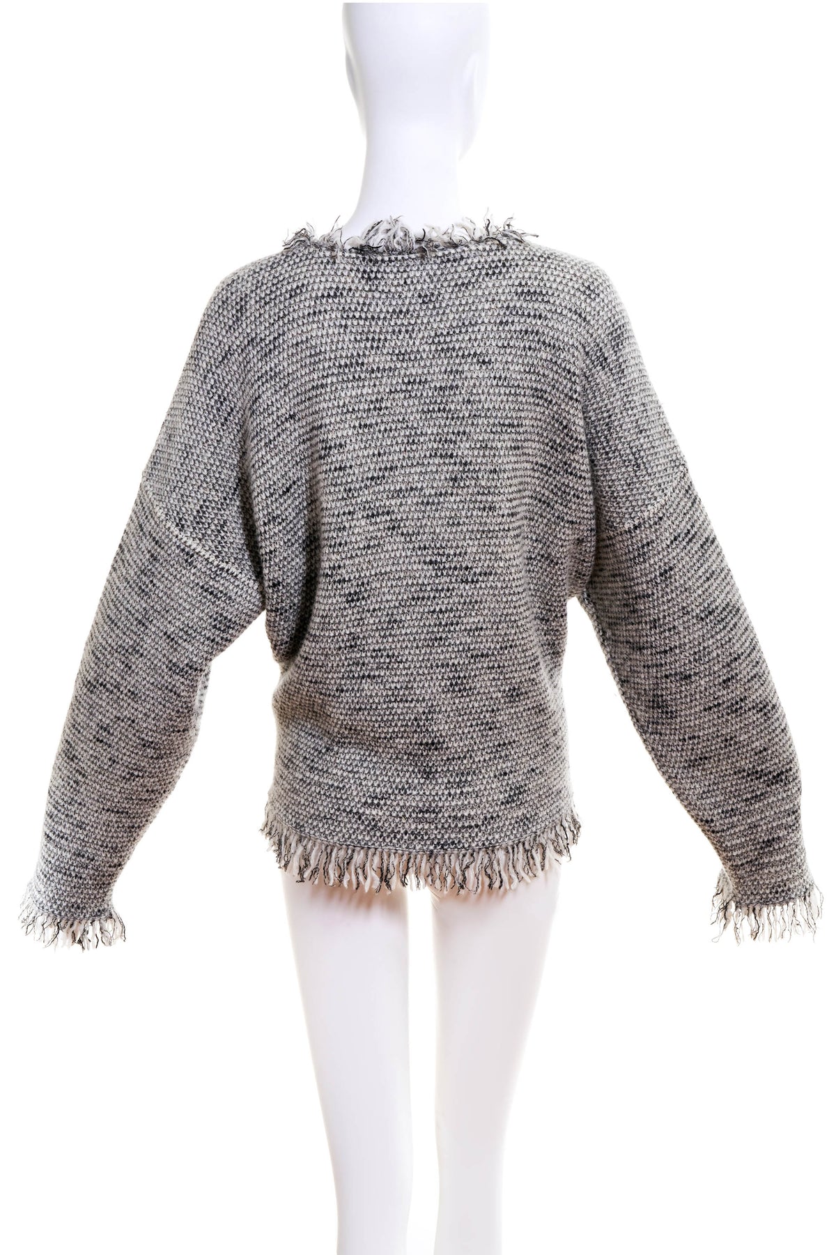 Isabel Marant Grey and Cream Black Sweater