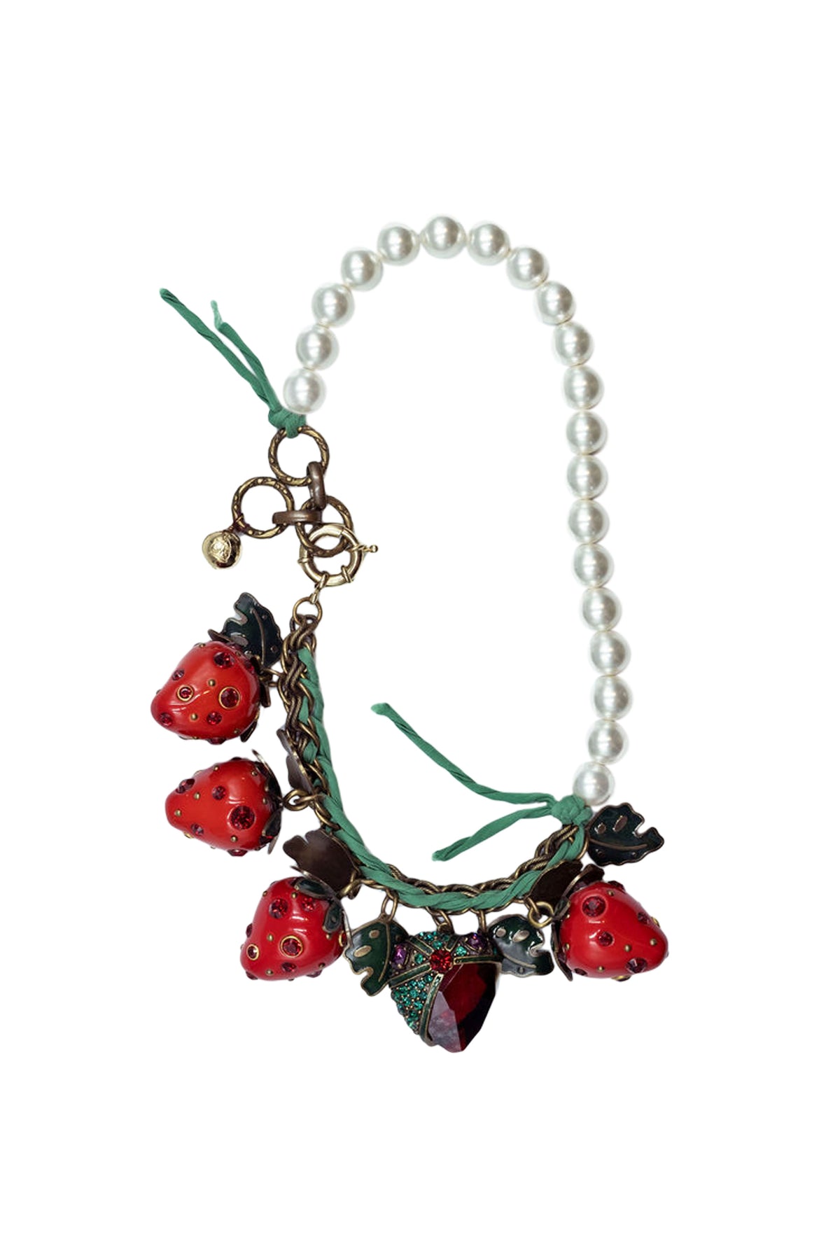 Lanvin Strawberry &amp; Pearl Necklace