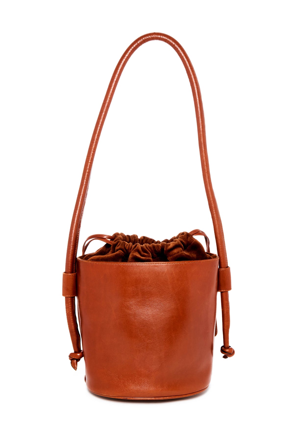 Ferragamo Brown Suede and Leather Cutout Shoe Pattern Purse