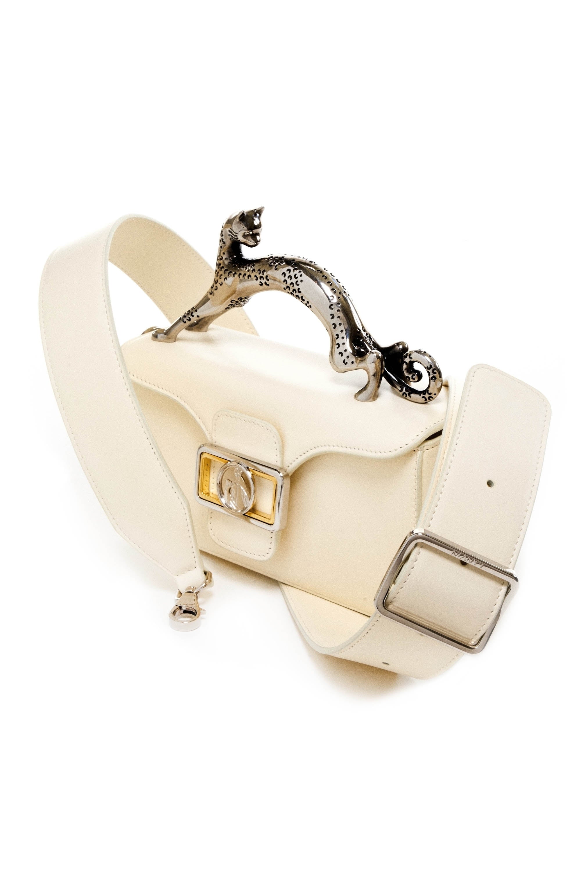 Lanvin Pencil Cat Nano Color Chalk Cashmere Cat Handle Bag - Foxy