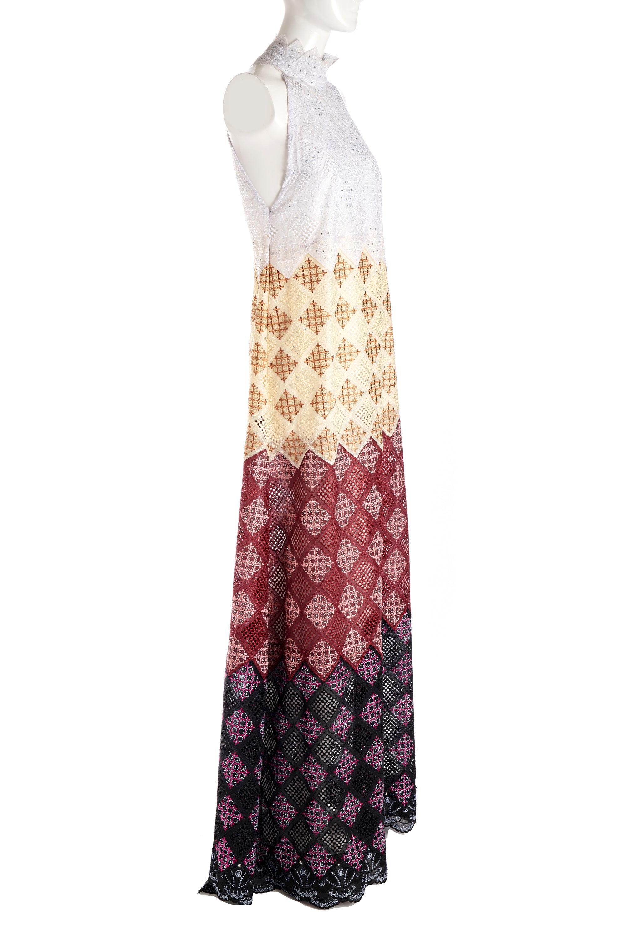 Lisa Folawiyo "Vintage" Lace Maxi Dress NWT Sz 10