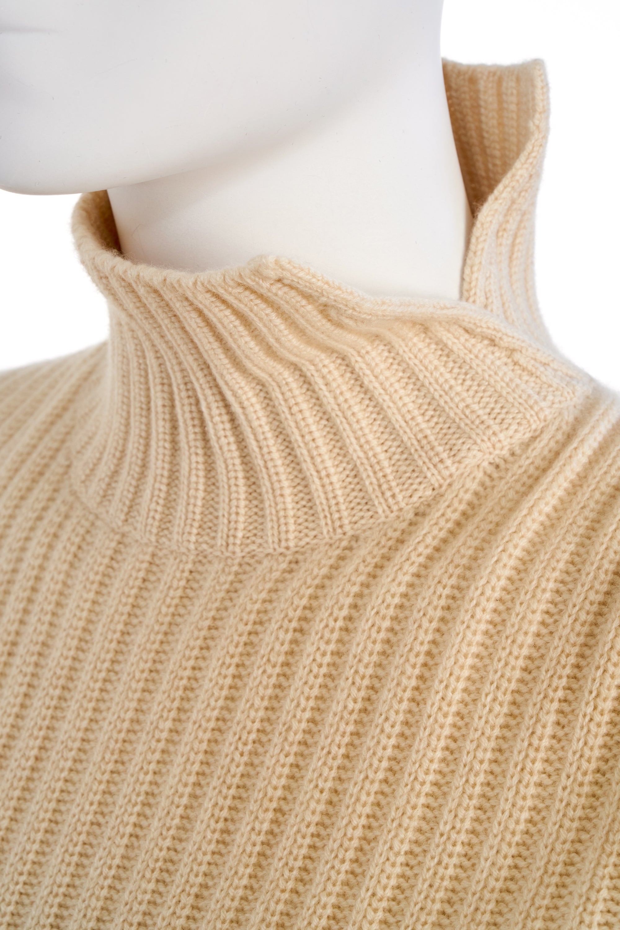 Loro Piana Cream and Beige Stripe Baby Cashmere Sweater