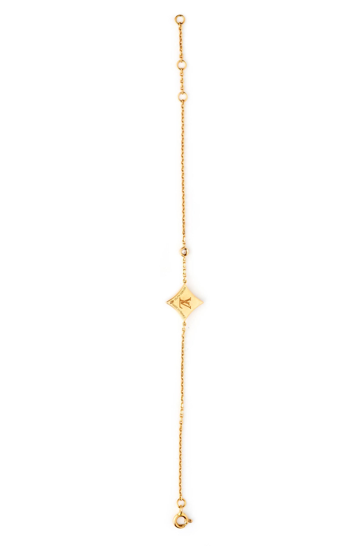 Louis Vuitton 18k Color Blossom Star Mother of Pearl .04 Diamond Bracelet