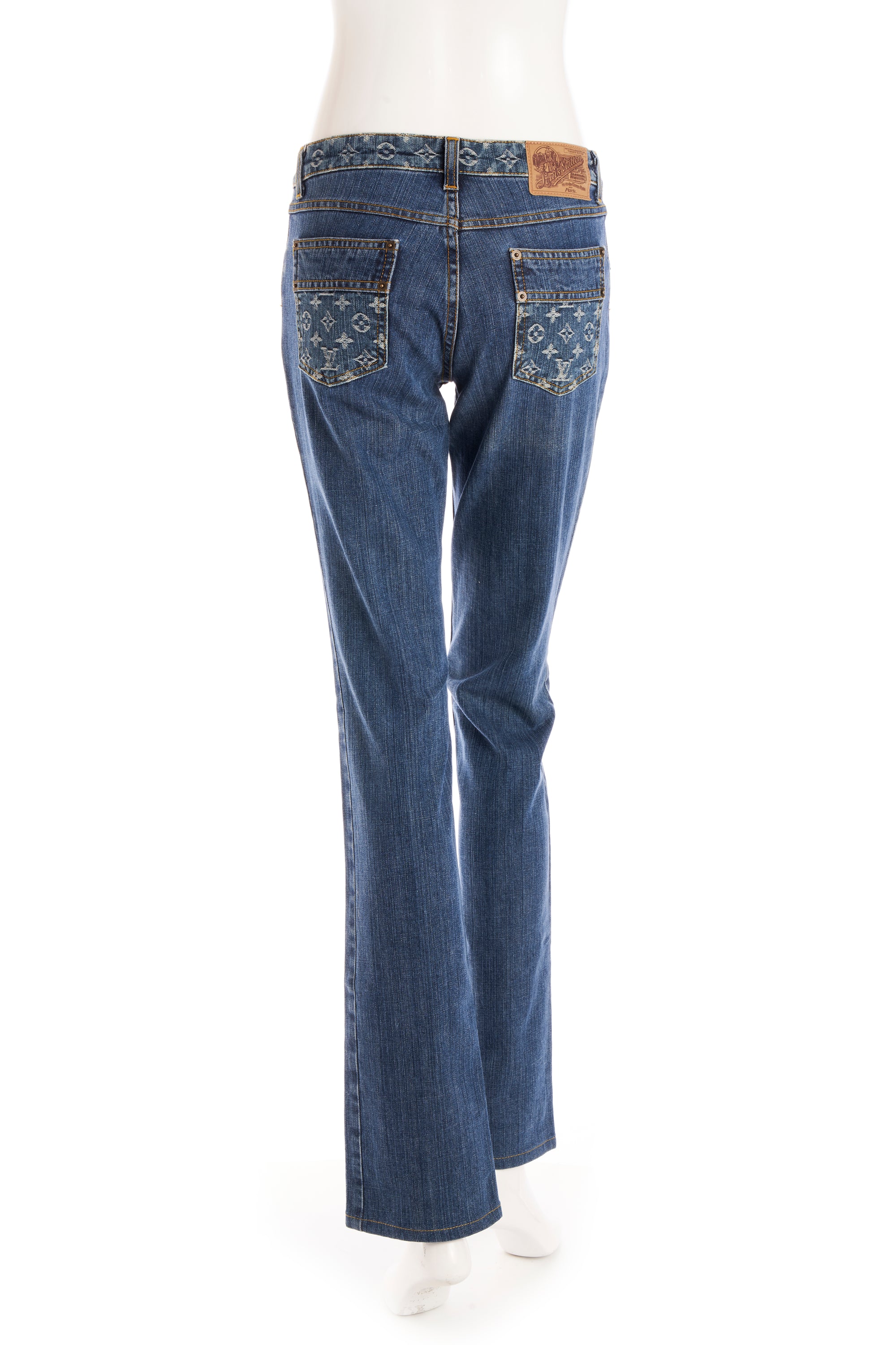Louis Vuitton Monogram Low Rise Jeans 38/4