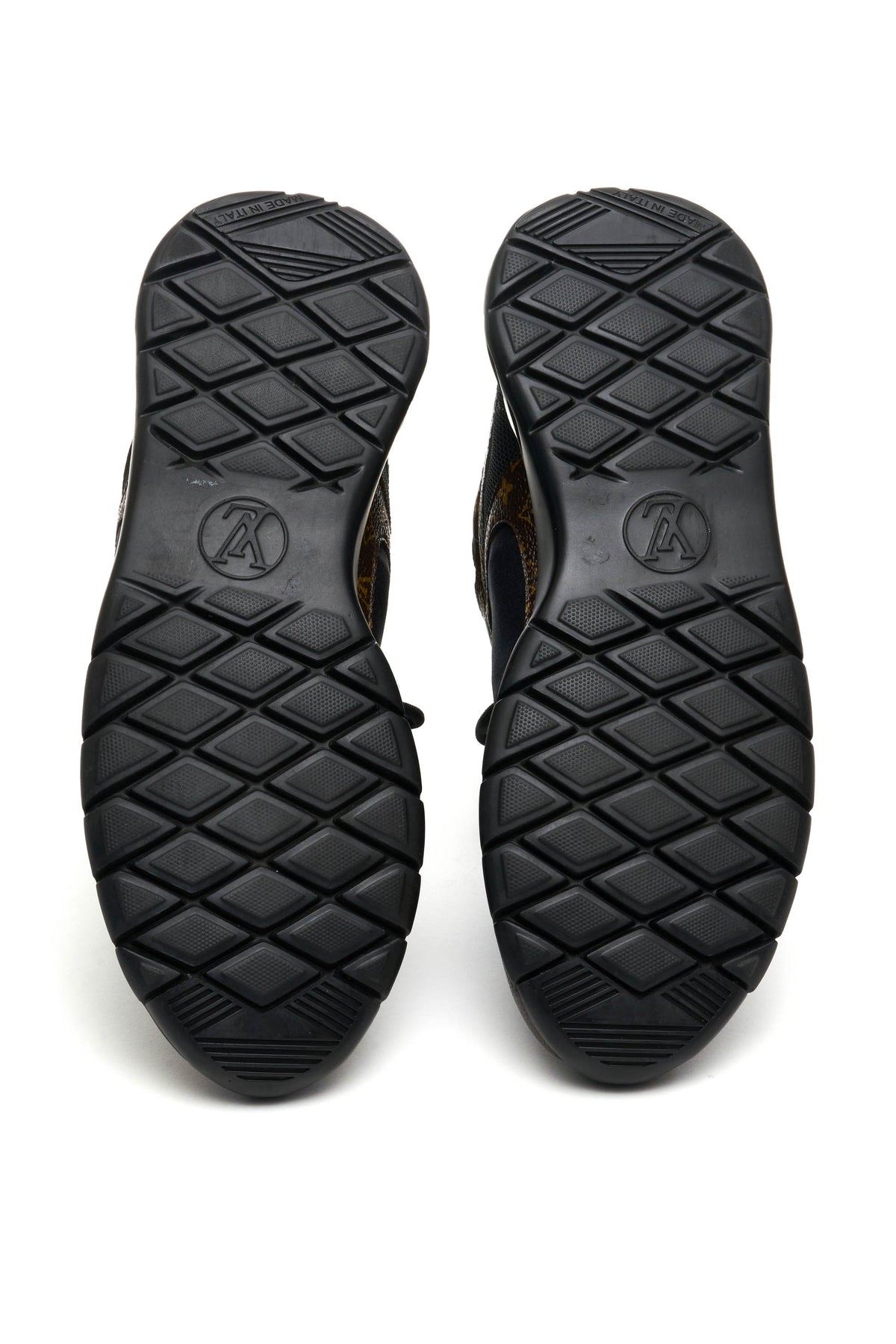 Louis Vuitton Black and Monogram Sneakers