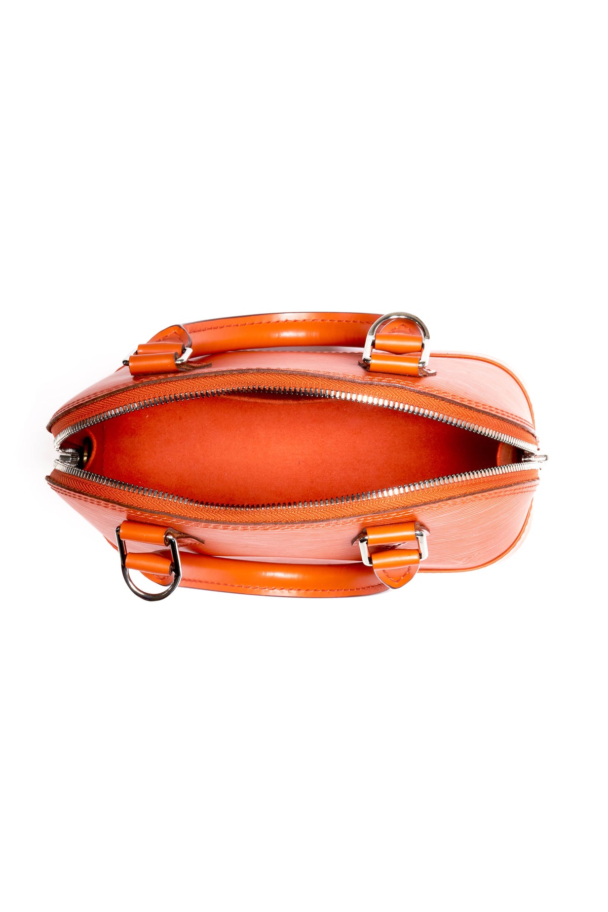 Louis Vuitton BB Pimento Orange Epi Alma Purse