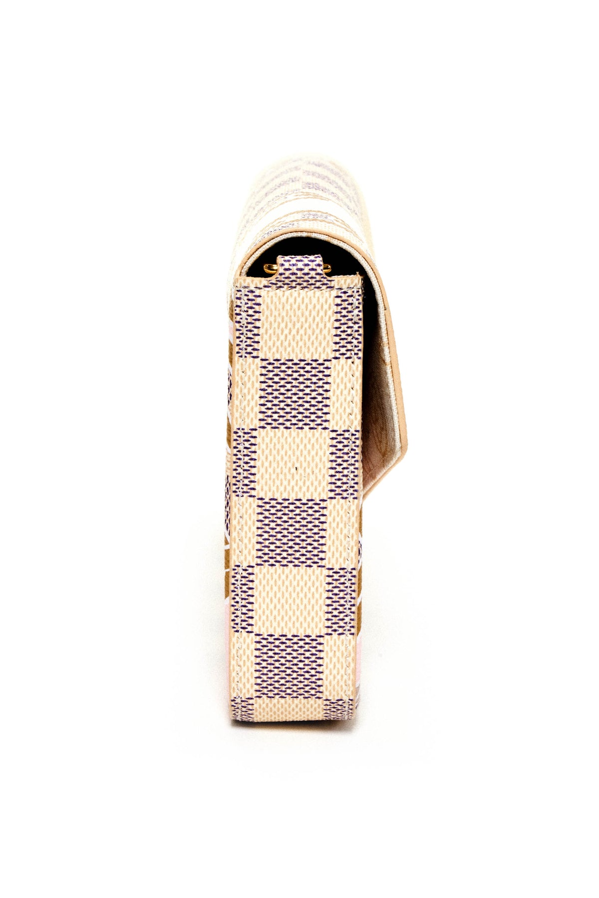 Louis Vuitton Damier Azure Felice Bag With Painted on Gold Chain