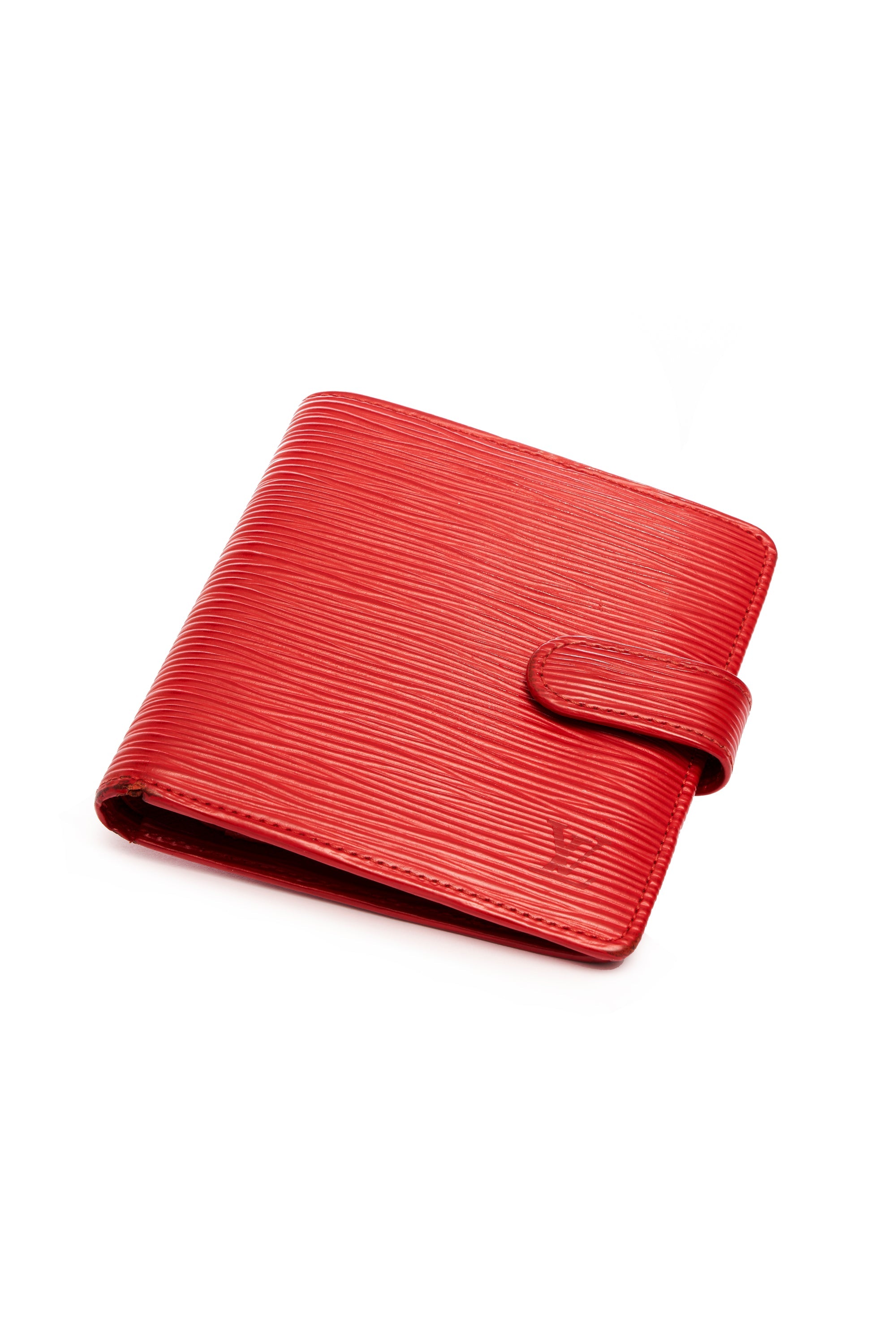 Louis Vuitton Small Red Epi Snap Leather Wallet - Foxy Couture Carmel Louis Vuitton Small Red Epi Snap Leather Wallet - Foxy Couture Carmel