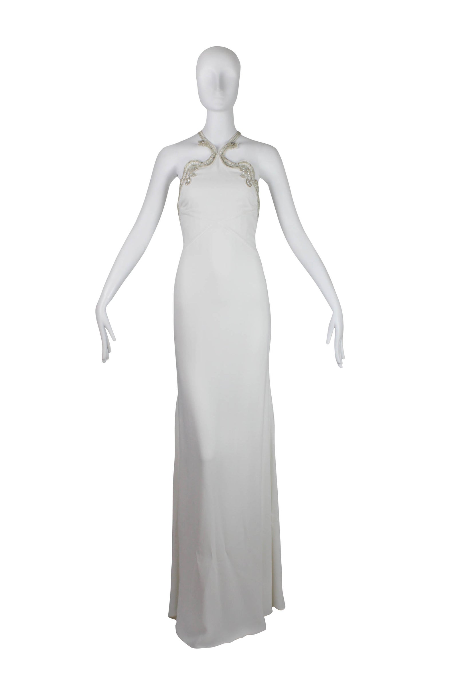 Roberto Cavalli Abito Snake Embellished Jersey Gown Size 38/2