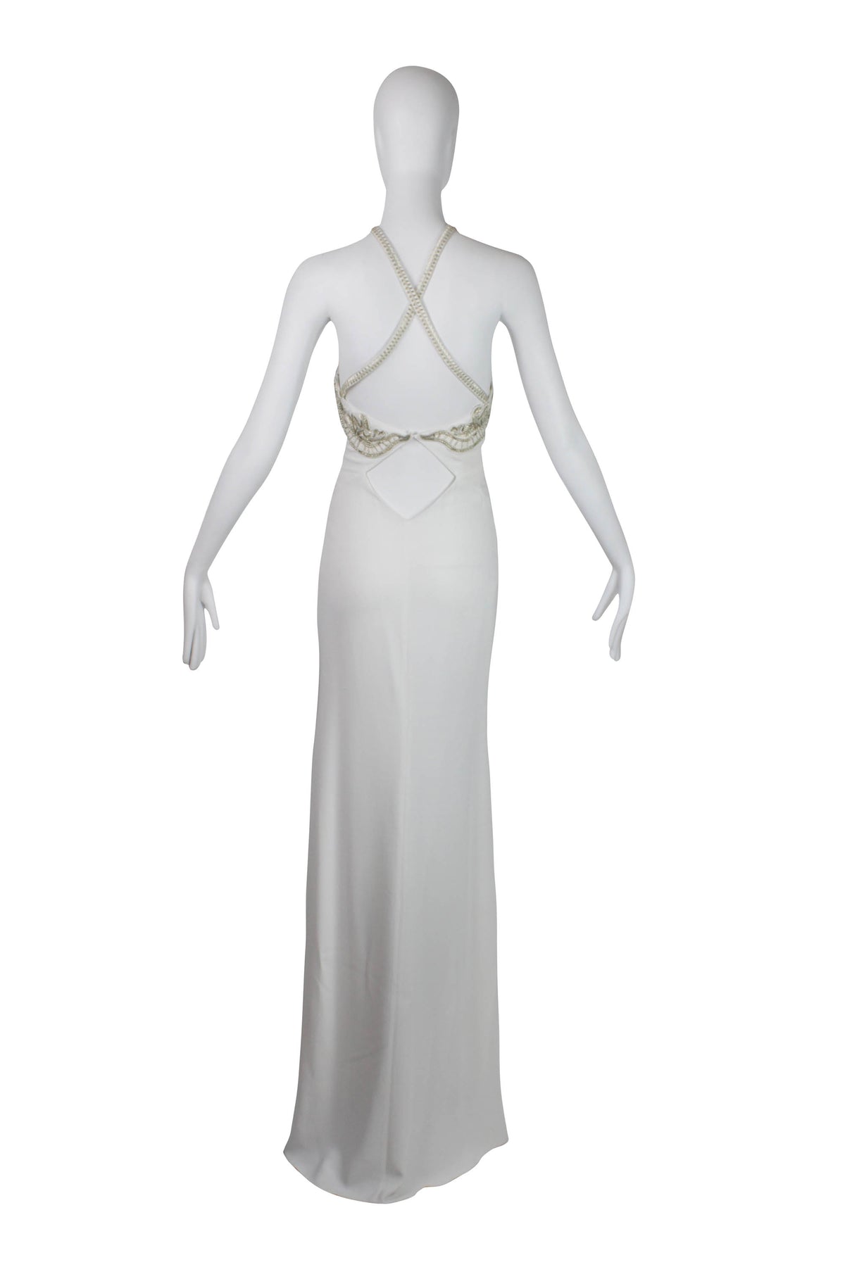 Roberto Cavalli Abito Snake Embellished Jersey Gown Size 38/2
