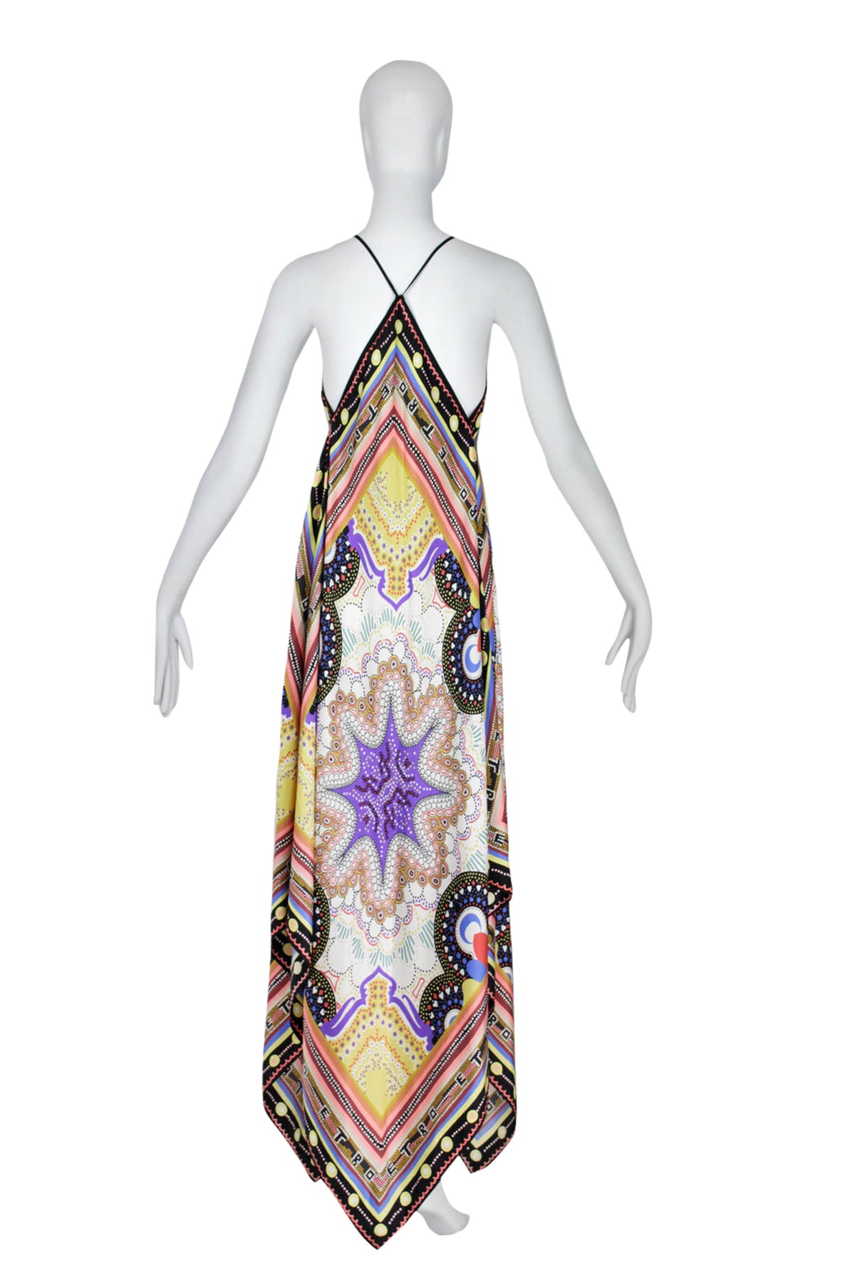 Etro Multi-Color Mixed Print Silk Scarf Dress Size O/S