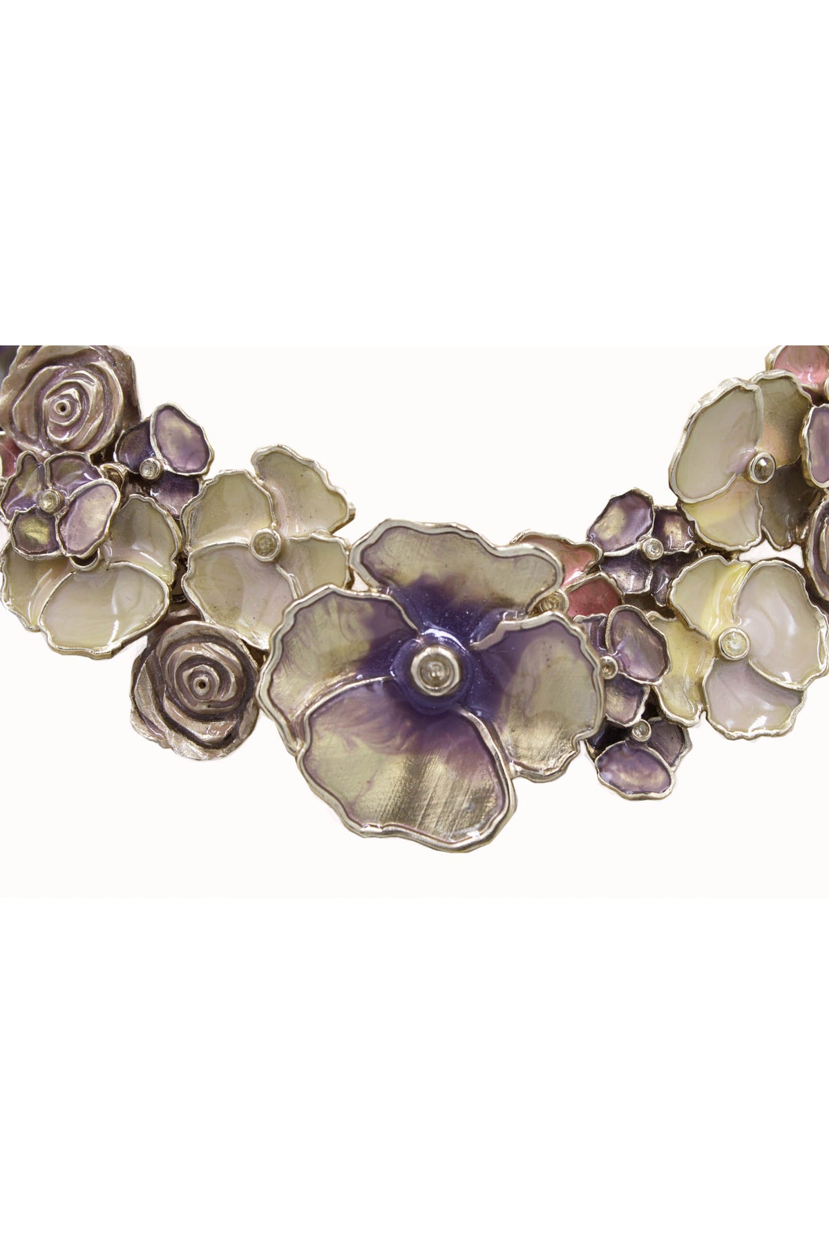 Chanel Marie Antoinette Sculptural Enamel Floral Choker 2013C