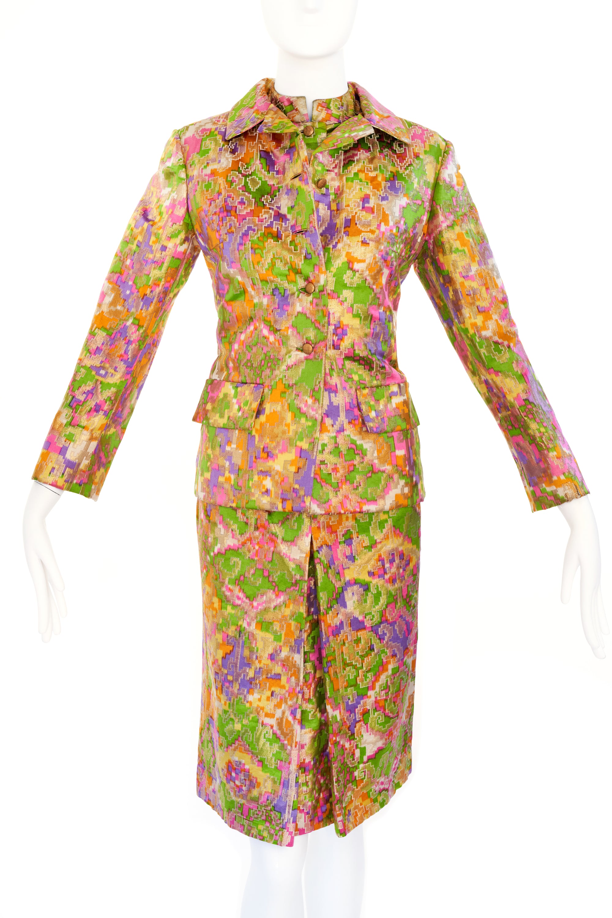 Christian Dior 1960's Marc Bohan Three Piece Lame Set