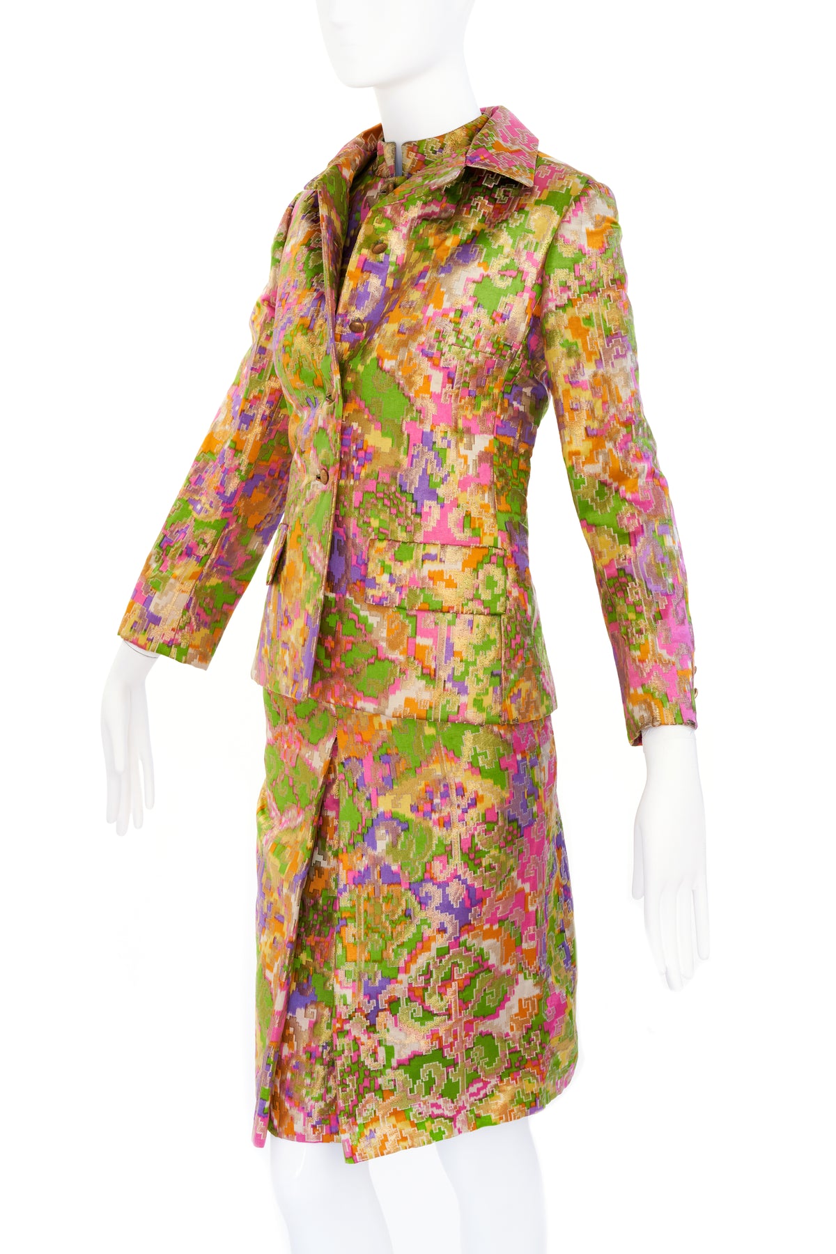 Christian Dior 1960&#39;s Marc Bohan Three Piece Lame Set