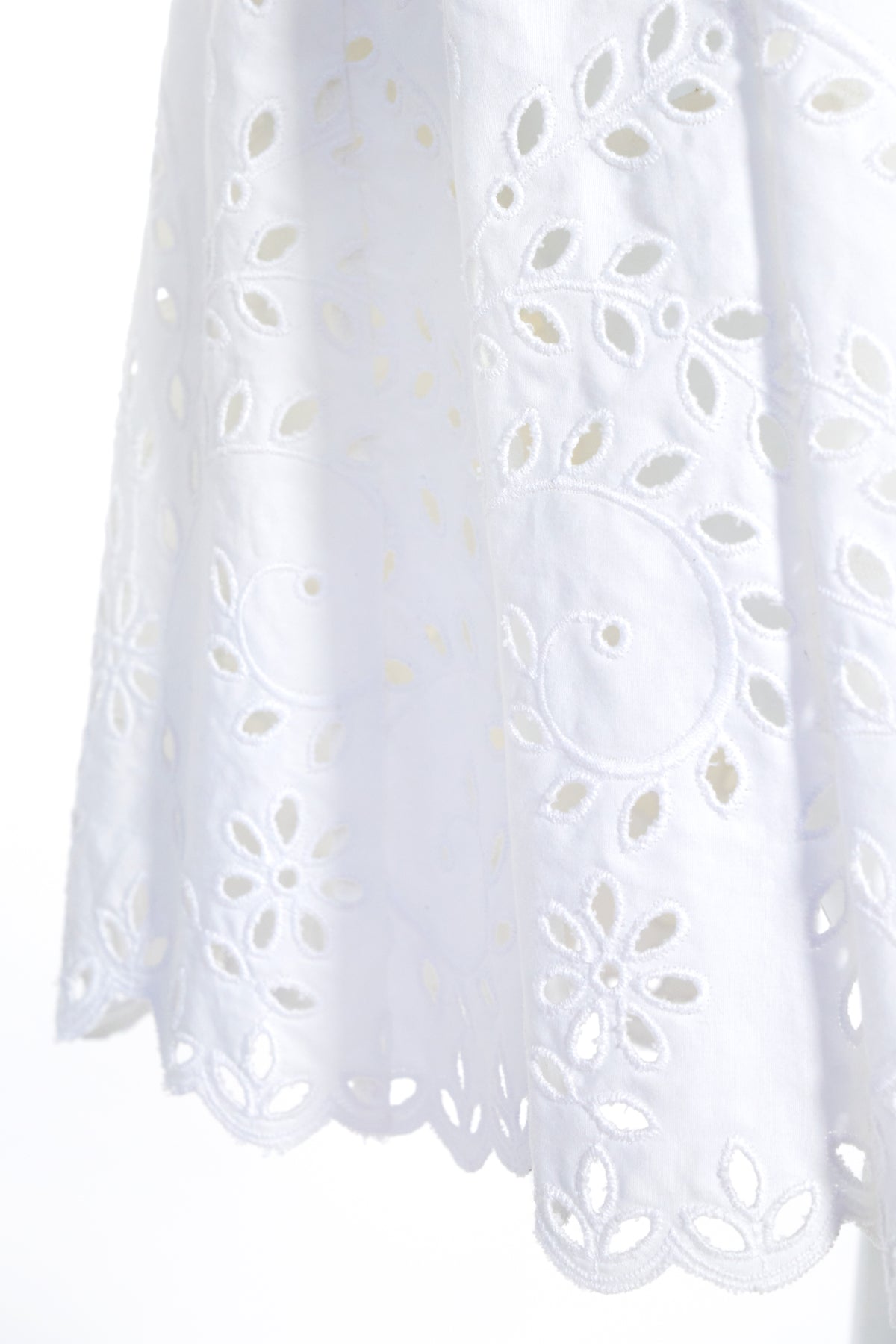 Oscar de La Renta White Cotton Shirt Dress Size 8