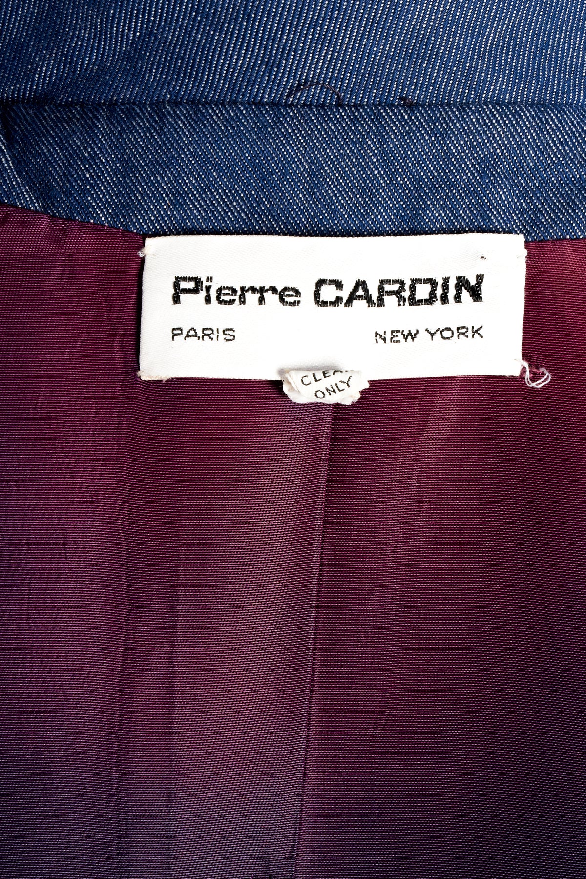 Pierre Cardin Vintage Denim Coat Mini MOD 1960’s Dress