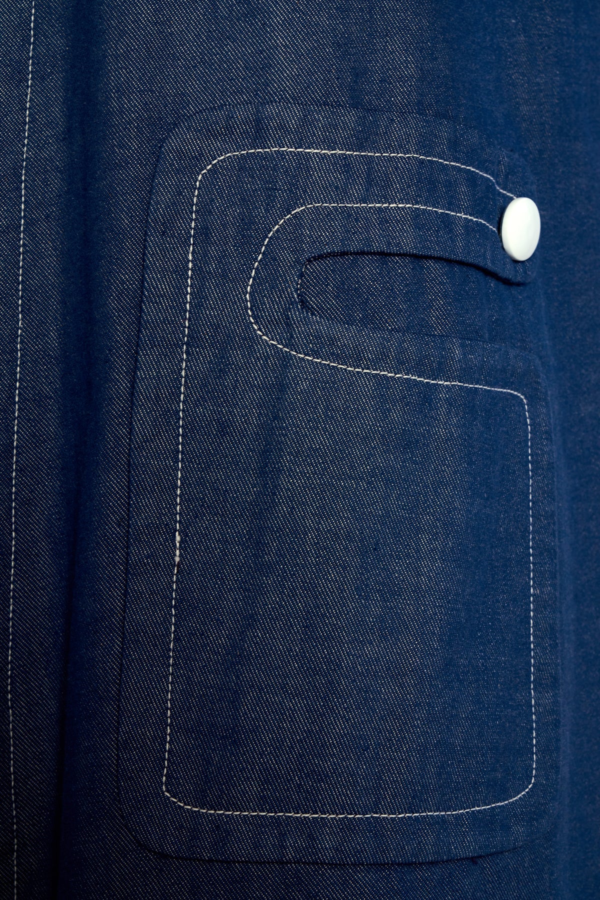 Pierre Cardin Vintage Denim Coat Mini MOD 1960’s Dress