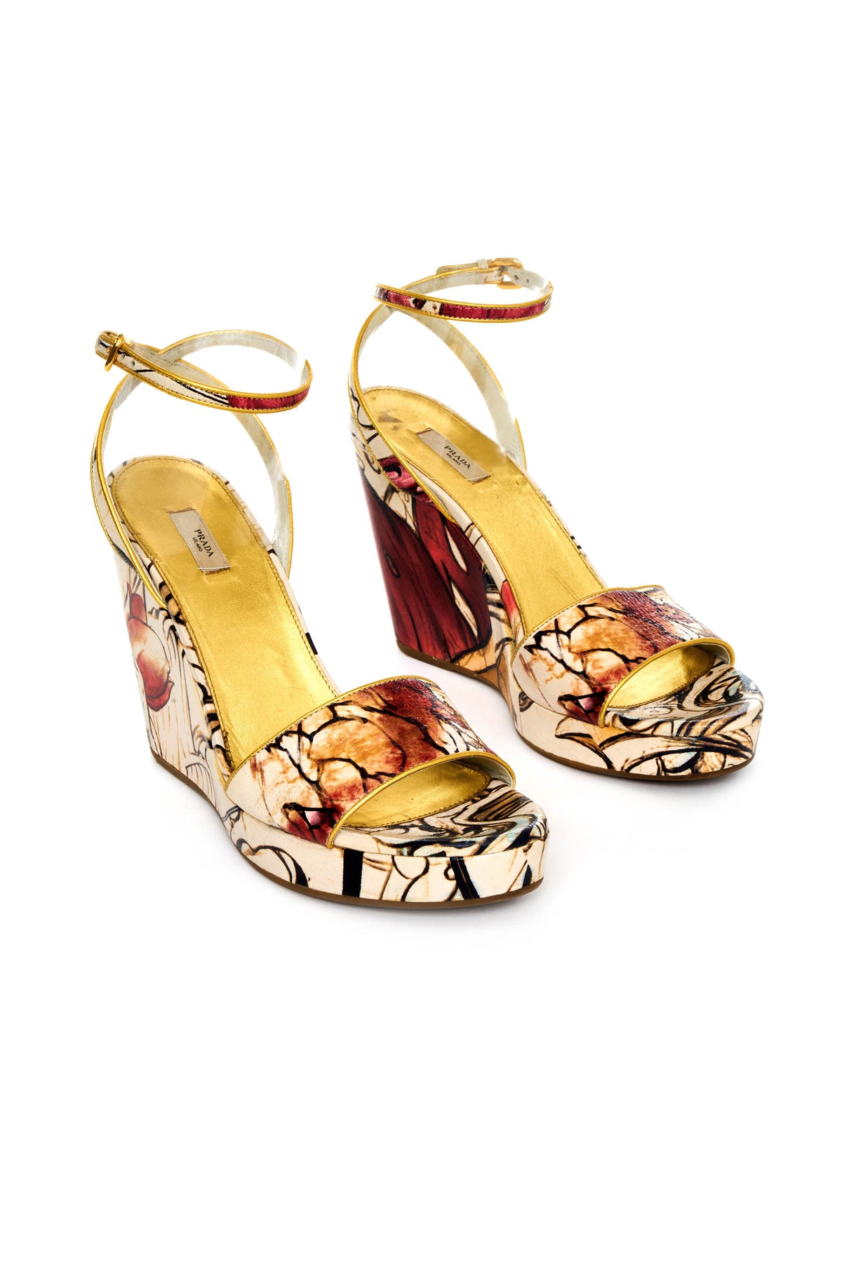 Prada Limited Edition Fairy Pattern Heels By James Jean Size 41