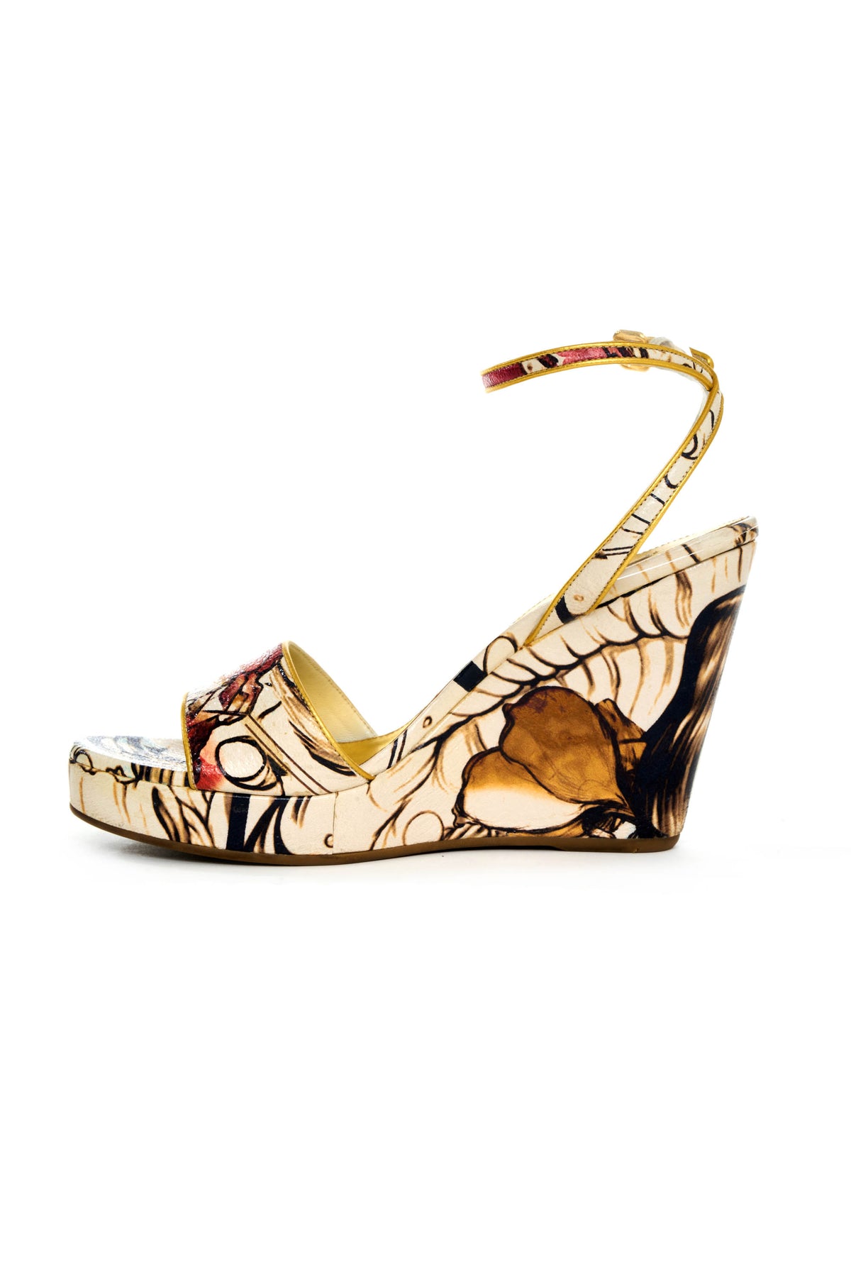 Prada Limited Edition Fairy Pattern Heels By James Jean Size 41