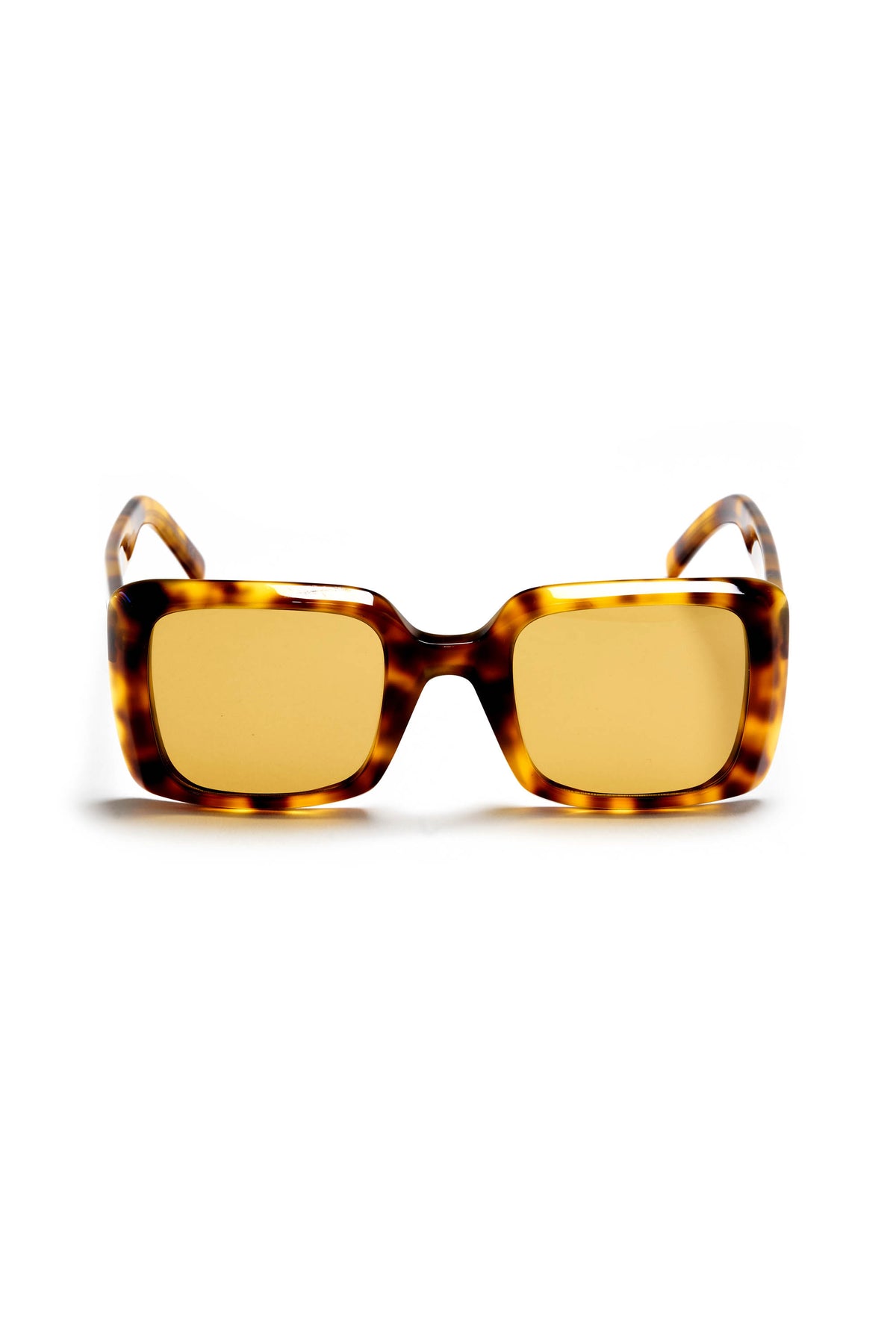 Saint Laurent Tortoise Shell Square Rim Sunglasses