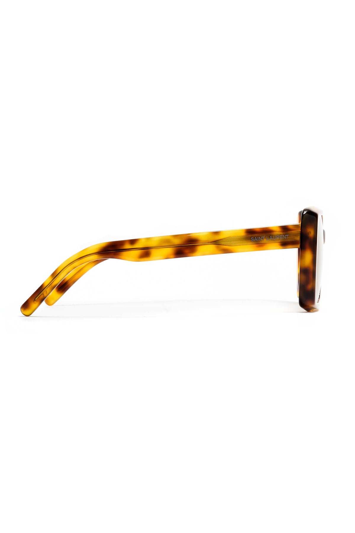 Saint Laurent Tortoise Shell Square Rim Sunglasses