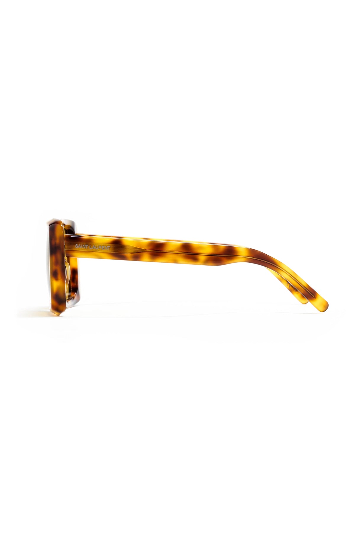 Saint Laurent Tortoise Shell Square Rim Sunglasses