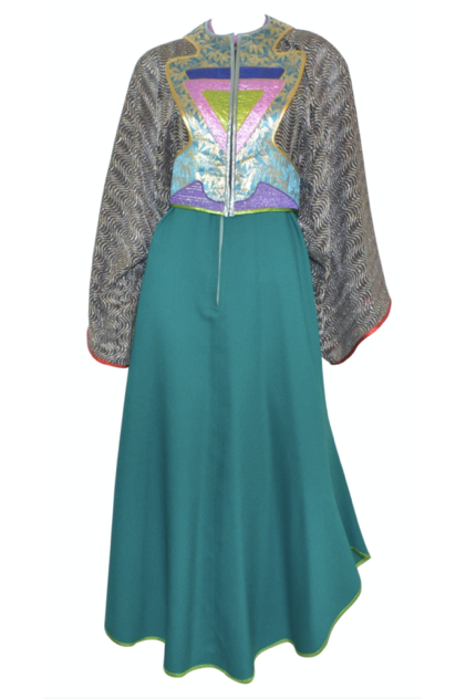 Kaisik Wong Art to Wear Obiko Jacket & Dress Ensemble