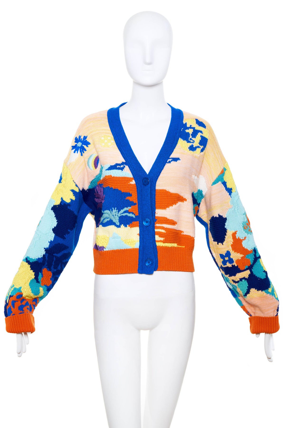 Stella McCartney Multicolor Beatles &quot;Get Back&quot; Cardigan Size Small