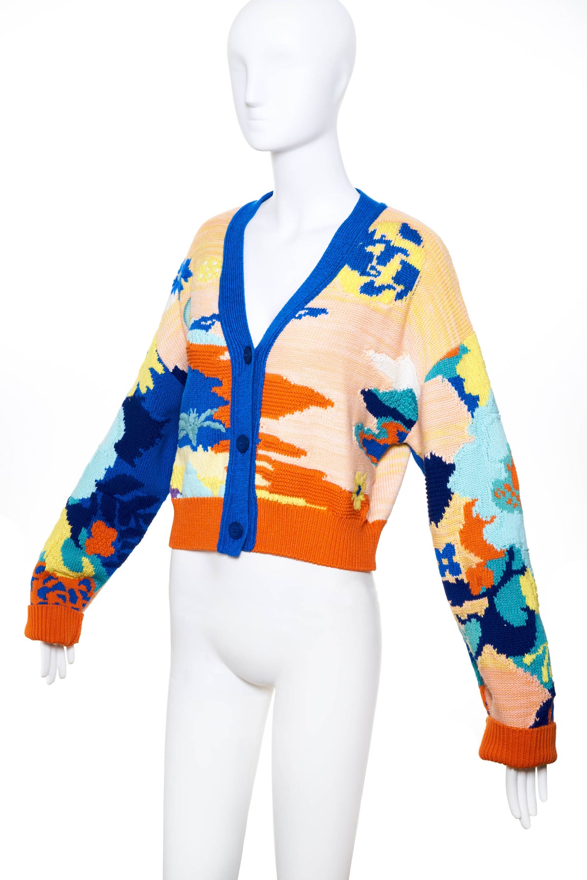 Stella McCartney Multicolor Beatles &quot;Get Back&quot; Cardigan Size Small