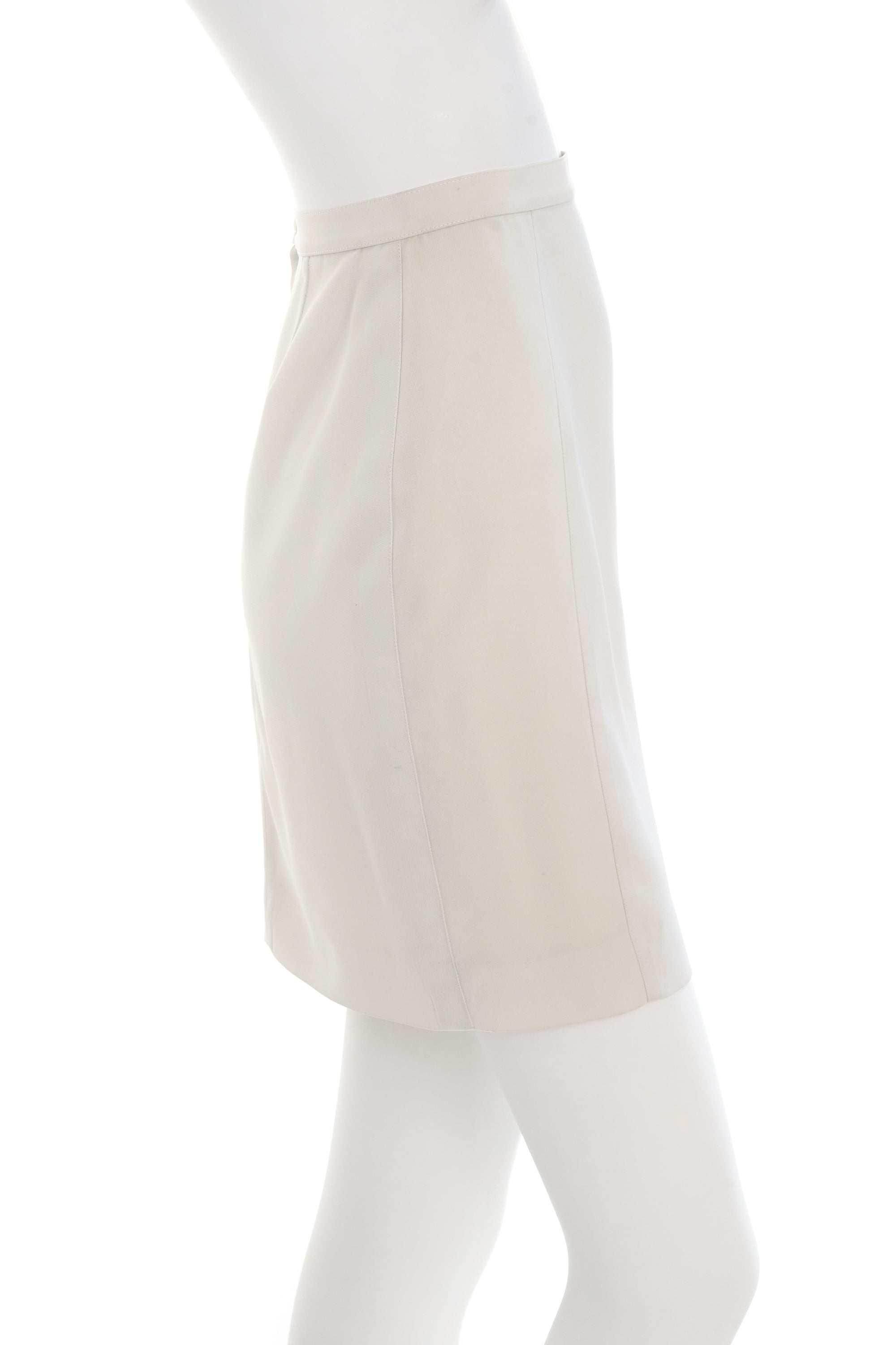 Theiry Mugler White Suit Set with Lattice Cutout Size 38