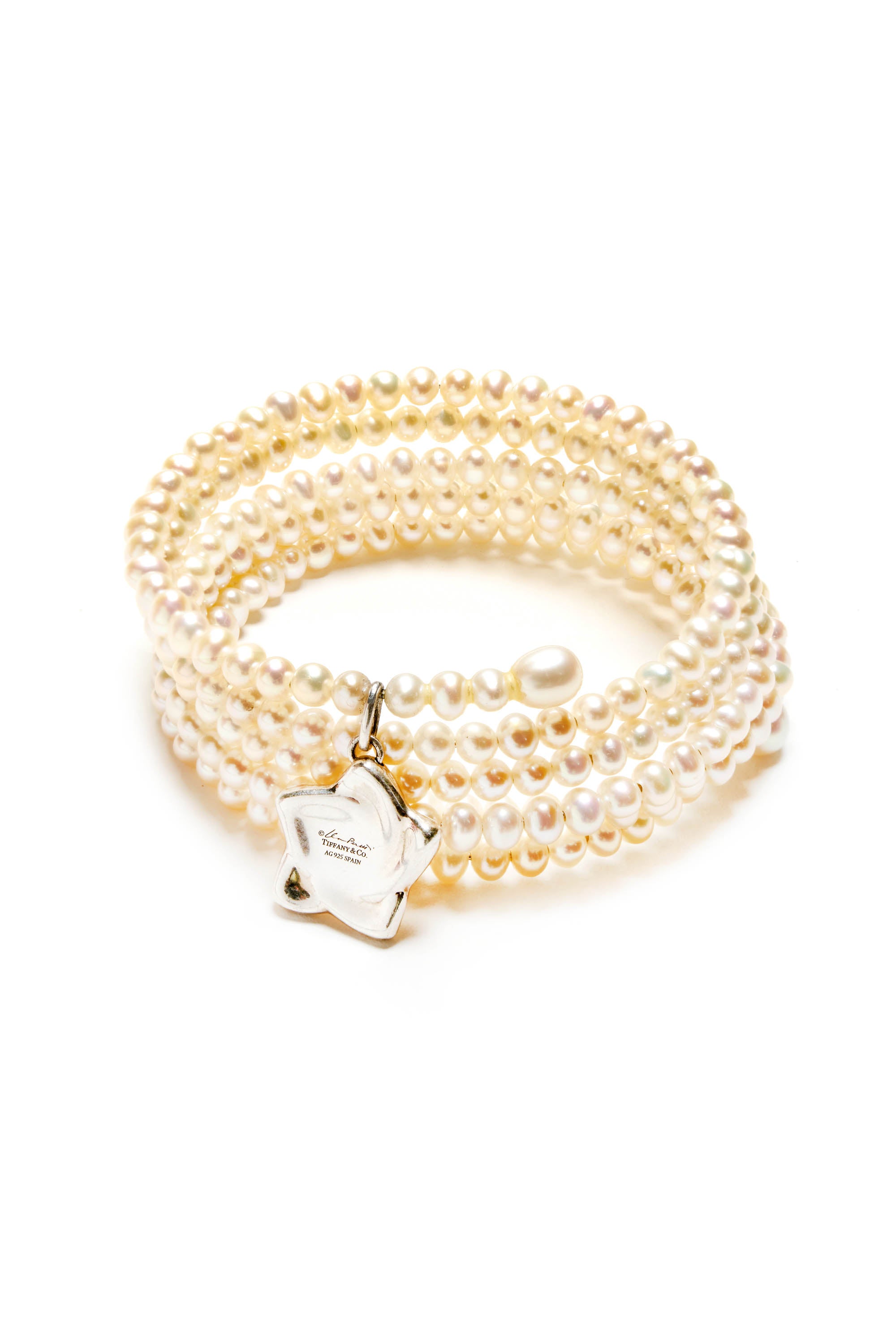 Tiffany & Co. Elsa Peretti 5 Row Pearl Star Bracelet