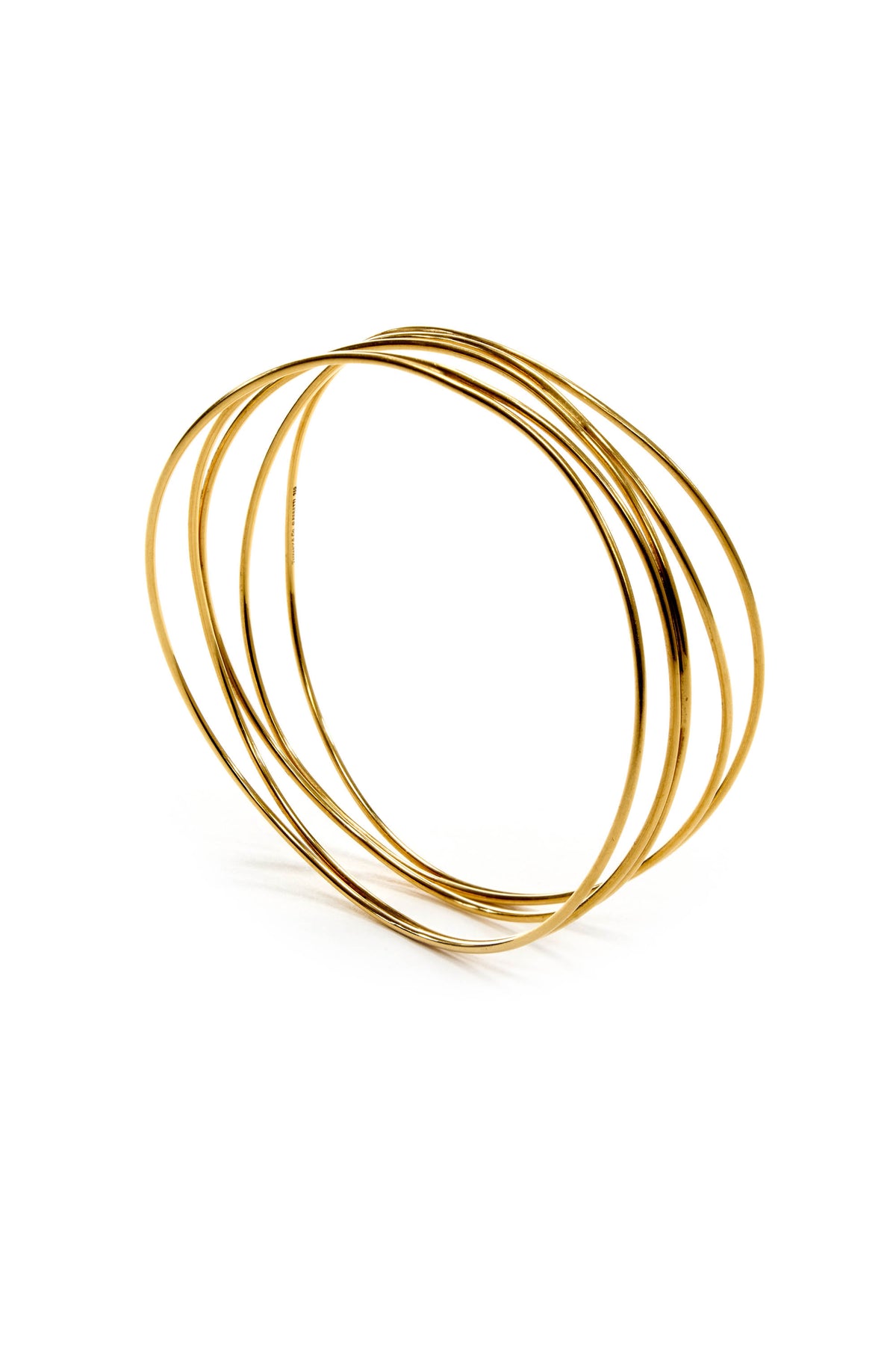 Tiffany Elsa Peretti 18kGold 5-Row Wave Bracelet