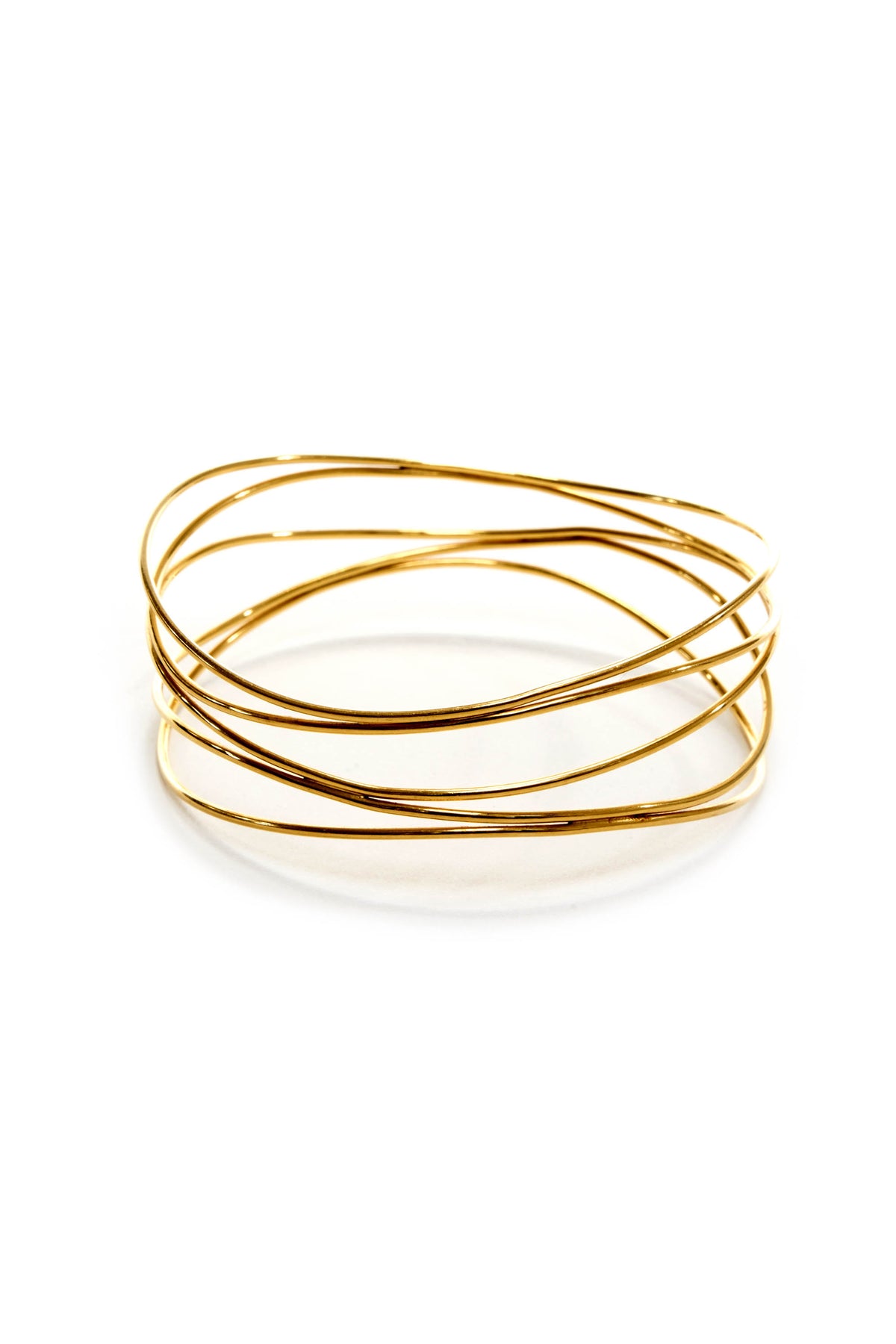 Tiffany Elsa Peretti 18kGold 5-Row Wave Bracelet