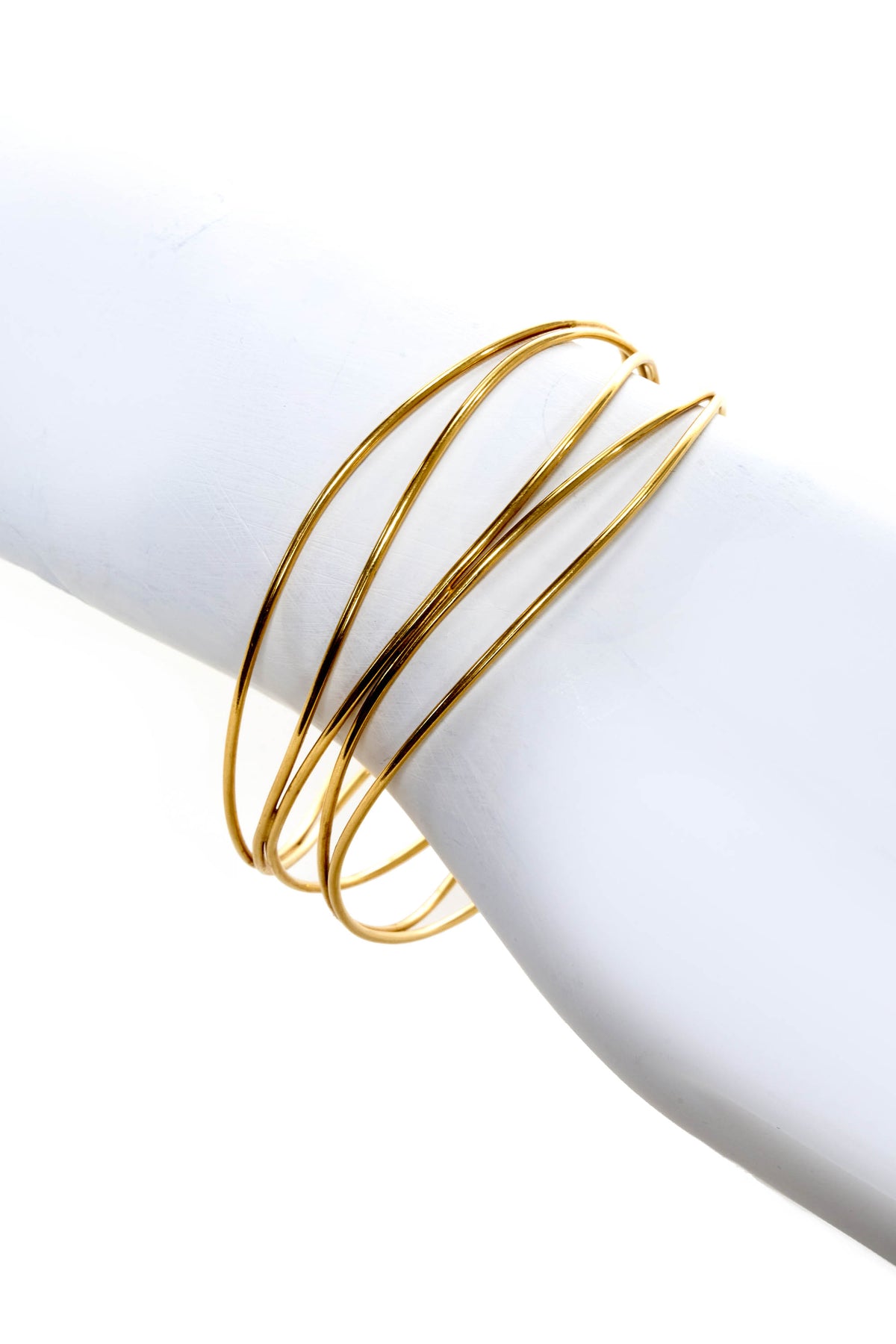 Tiffany Elsa Peretti 18kGold 5-Row Wave Bracelet