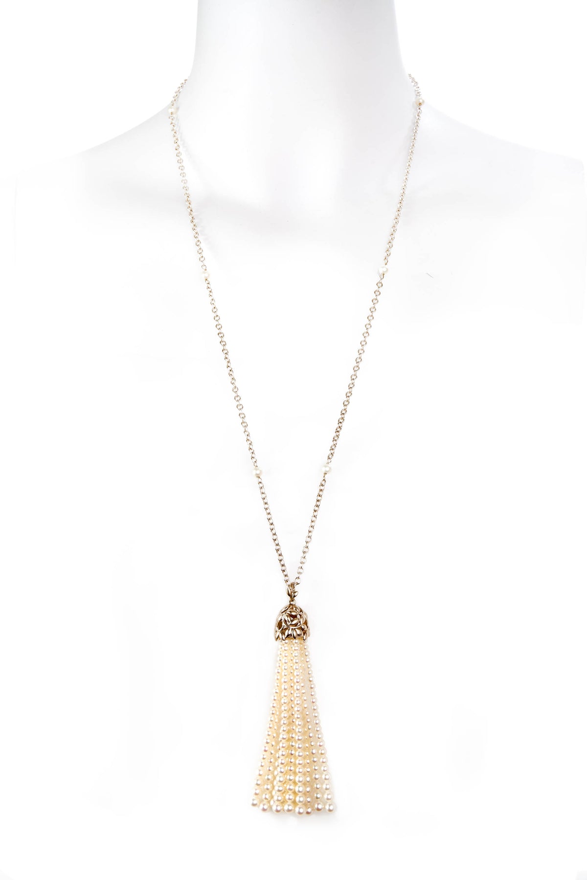 Tiffany &amp; Co. Paloma Picasso Sterling Freshwater Pearl Tassel Ziegfeld Necklace