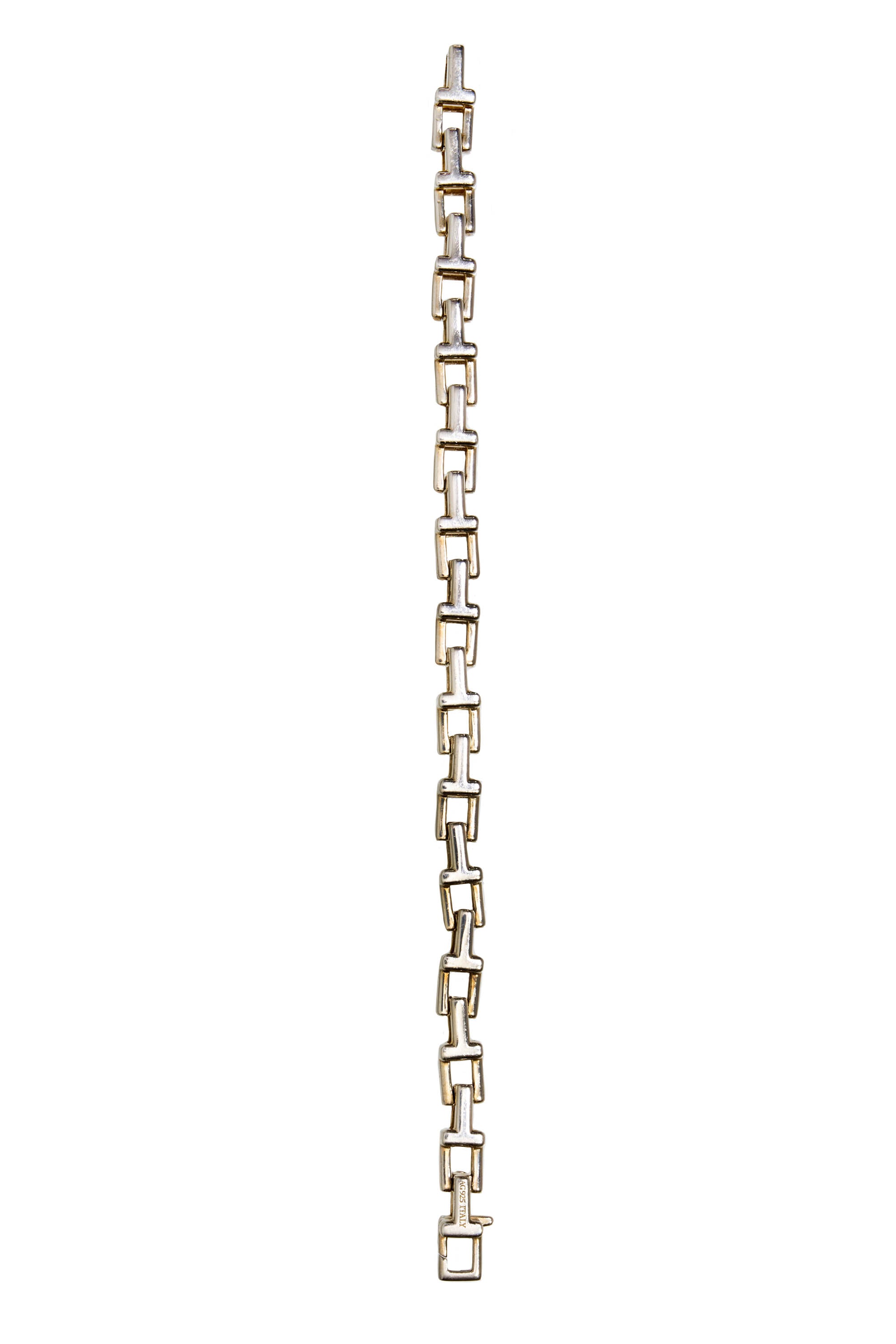 Tiffany & CO T Chain 925 Sterling Silver Bracelet