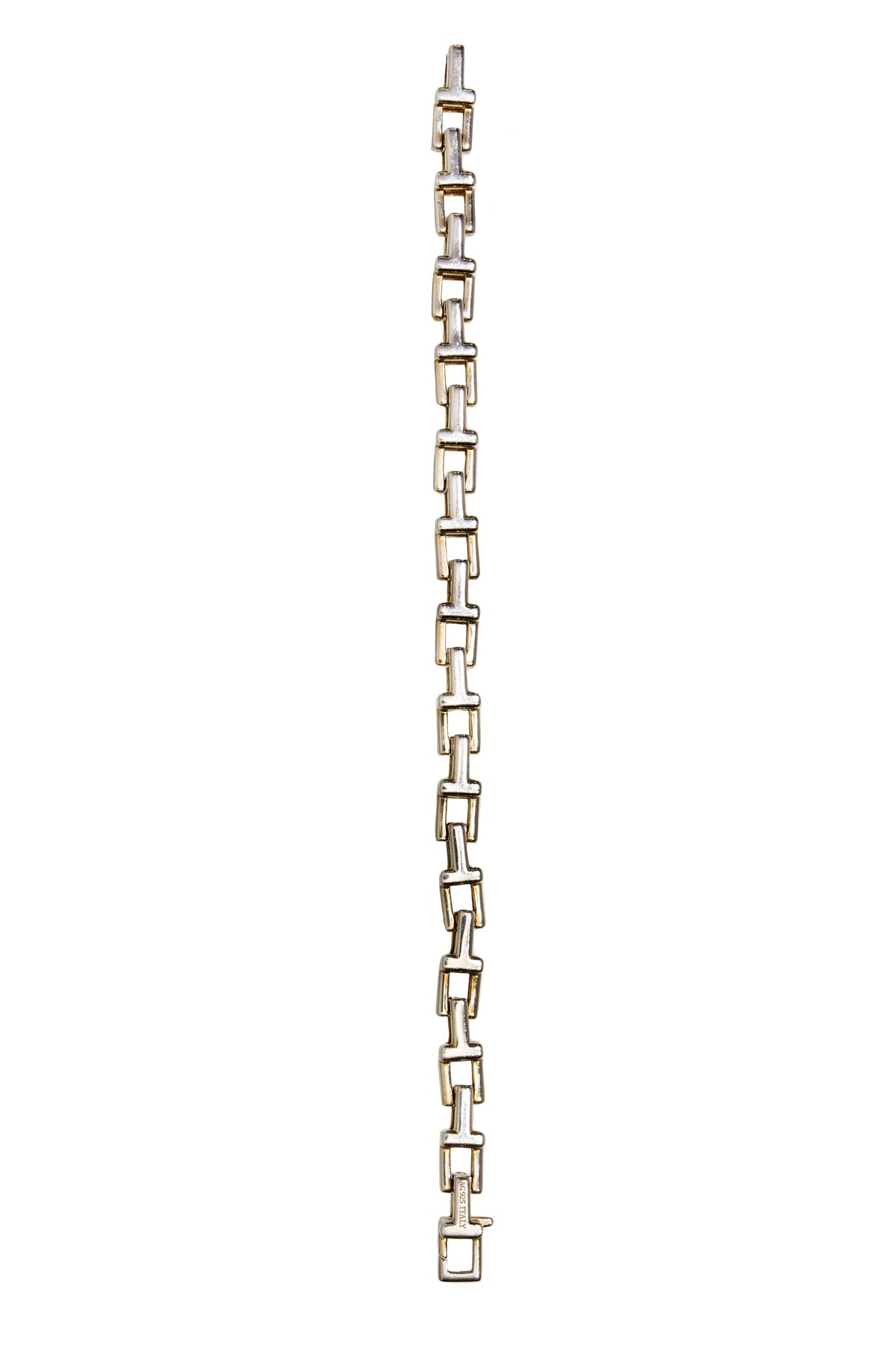 Tiffany &amp; CO T Chain 925 Sterling Silver Bracelet